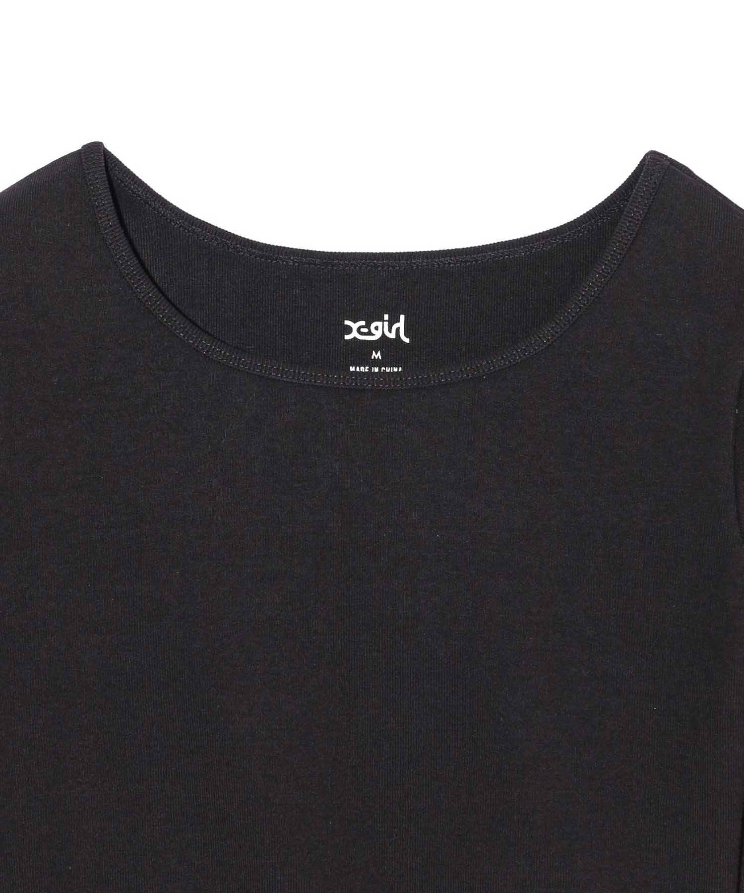 LOGO CROPPED L/S TOP X-girl