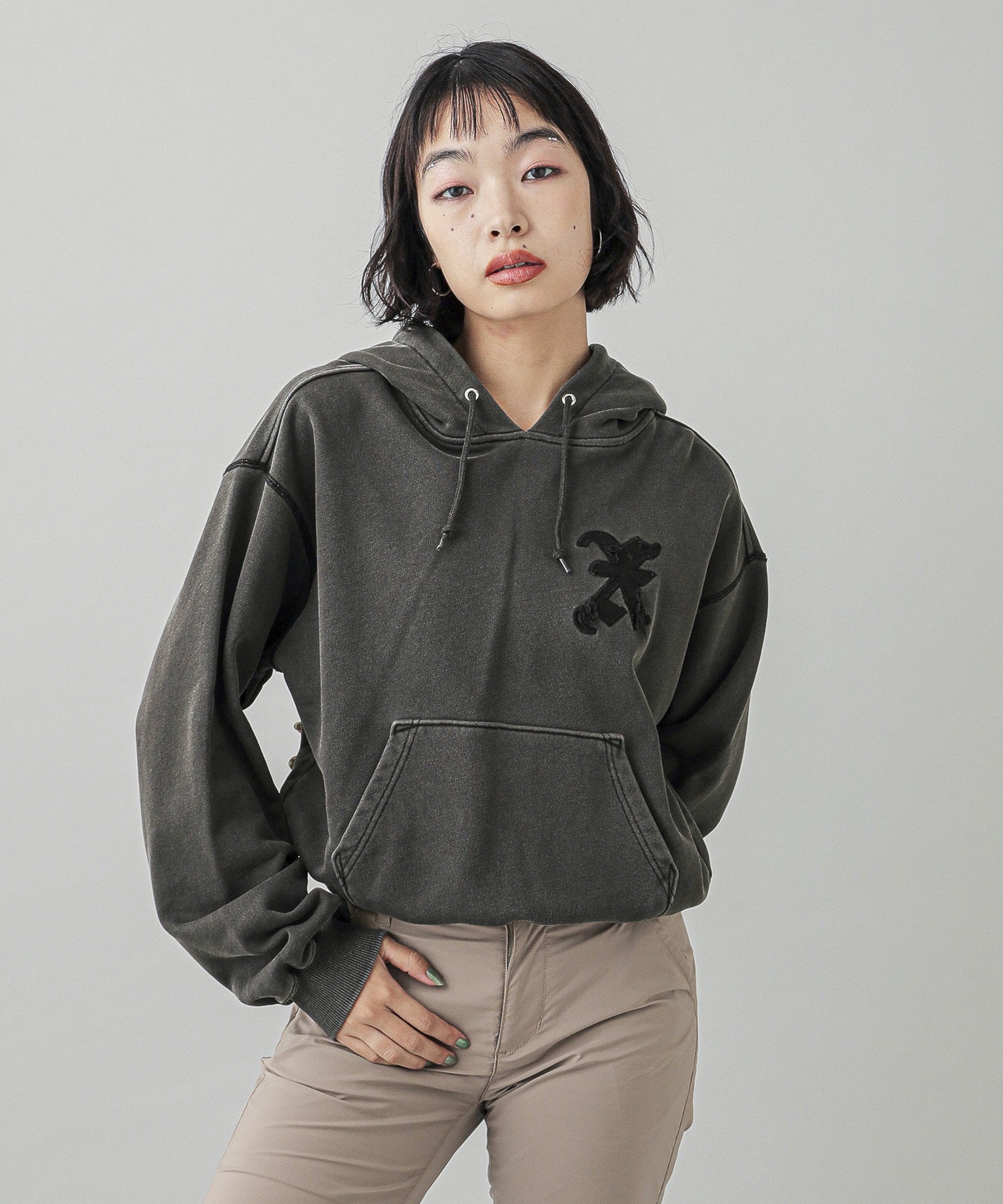 FADED X PATCH SWEAT HOODIE