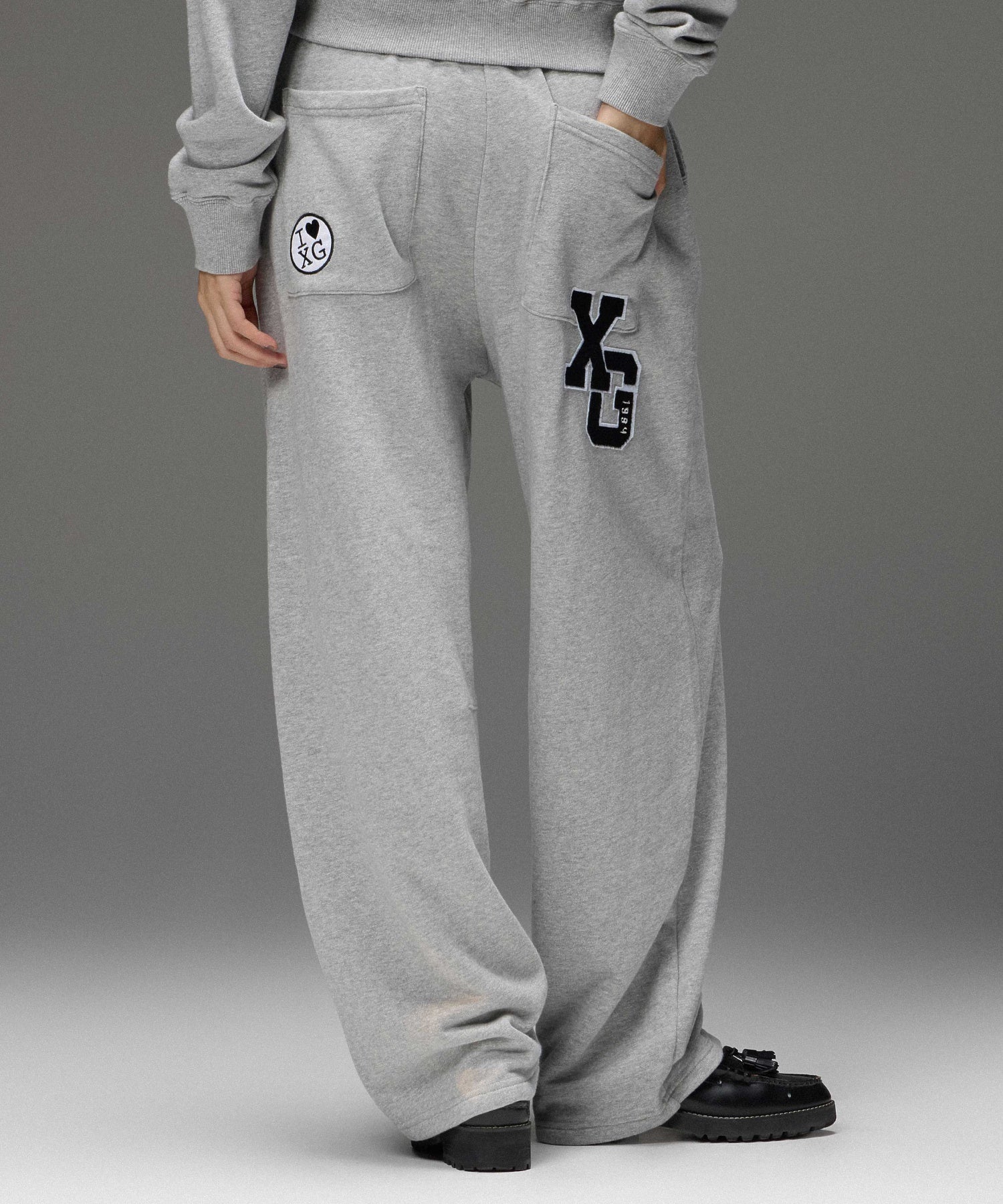 X-girl PATCHES SWEATPANTS