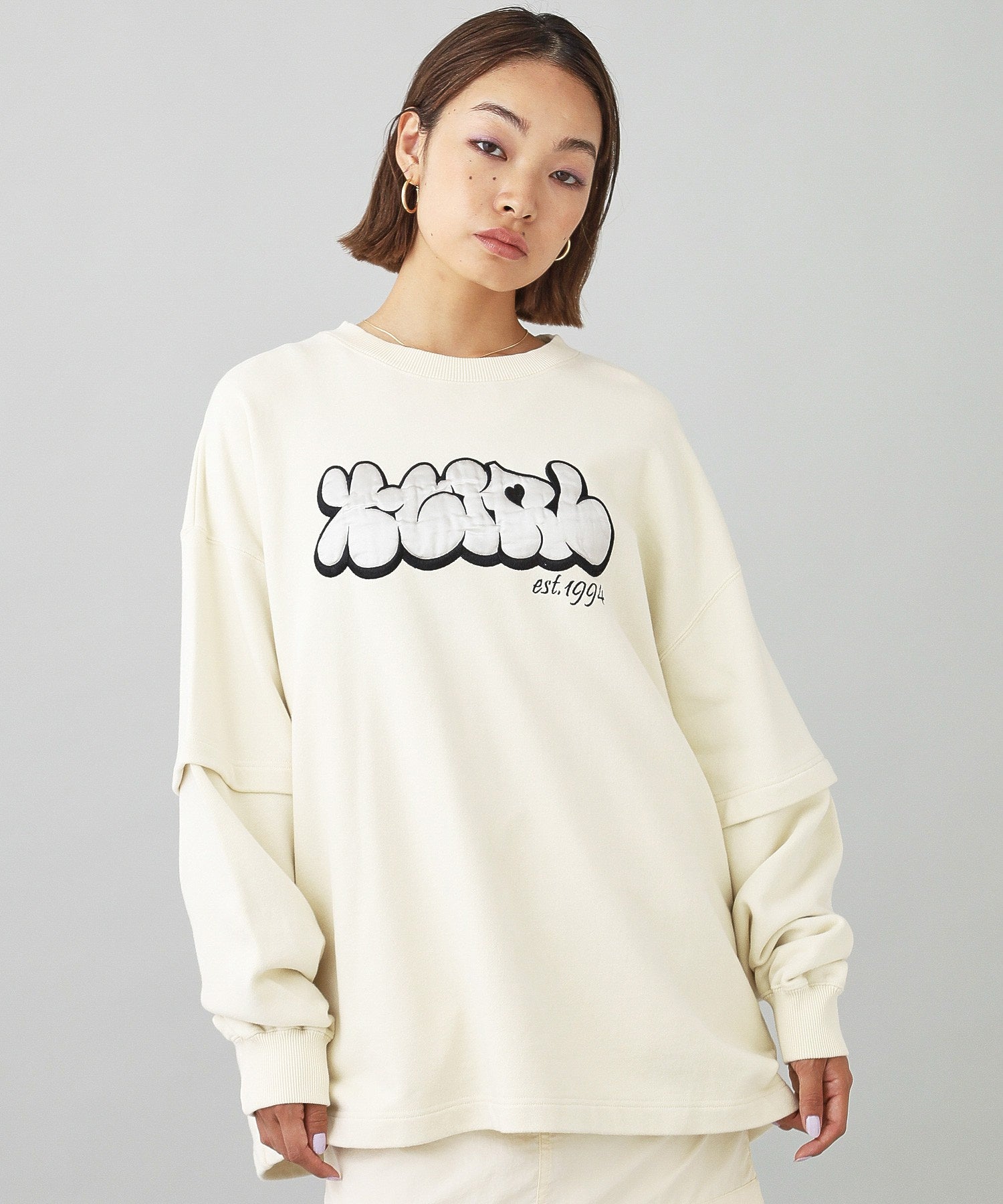 PLUMP LOGO LAYERED SWEAT TOP