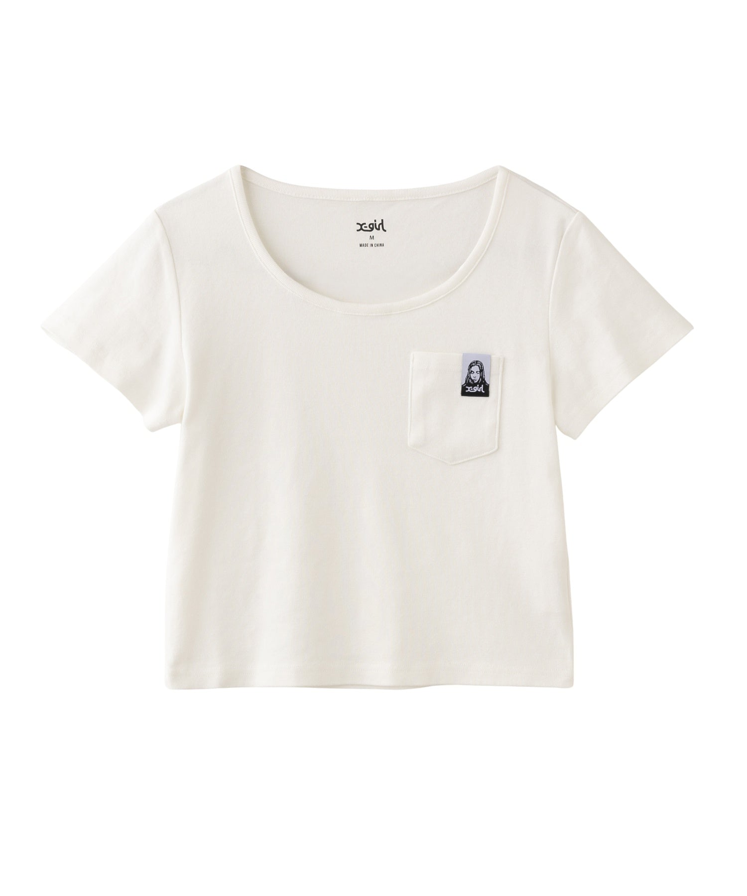 FACE LABEL POCKET BABY TEE