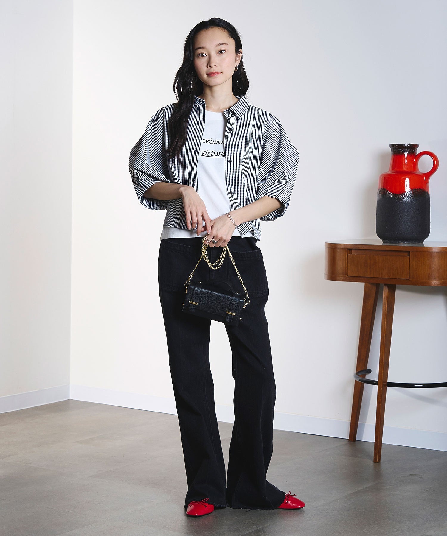 MILLELA FIRENZE/CHAIN SHOULDER BAG