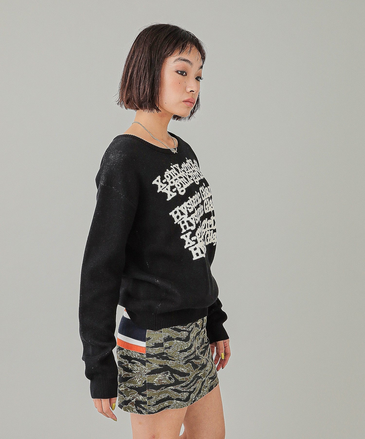 X-girl x HYSTERIC GLAMOUR KNIT TOP