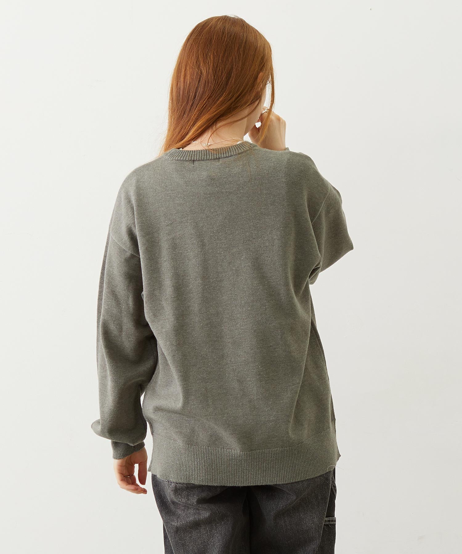 CHERRY LOGO KNIT TOP