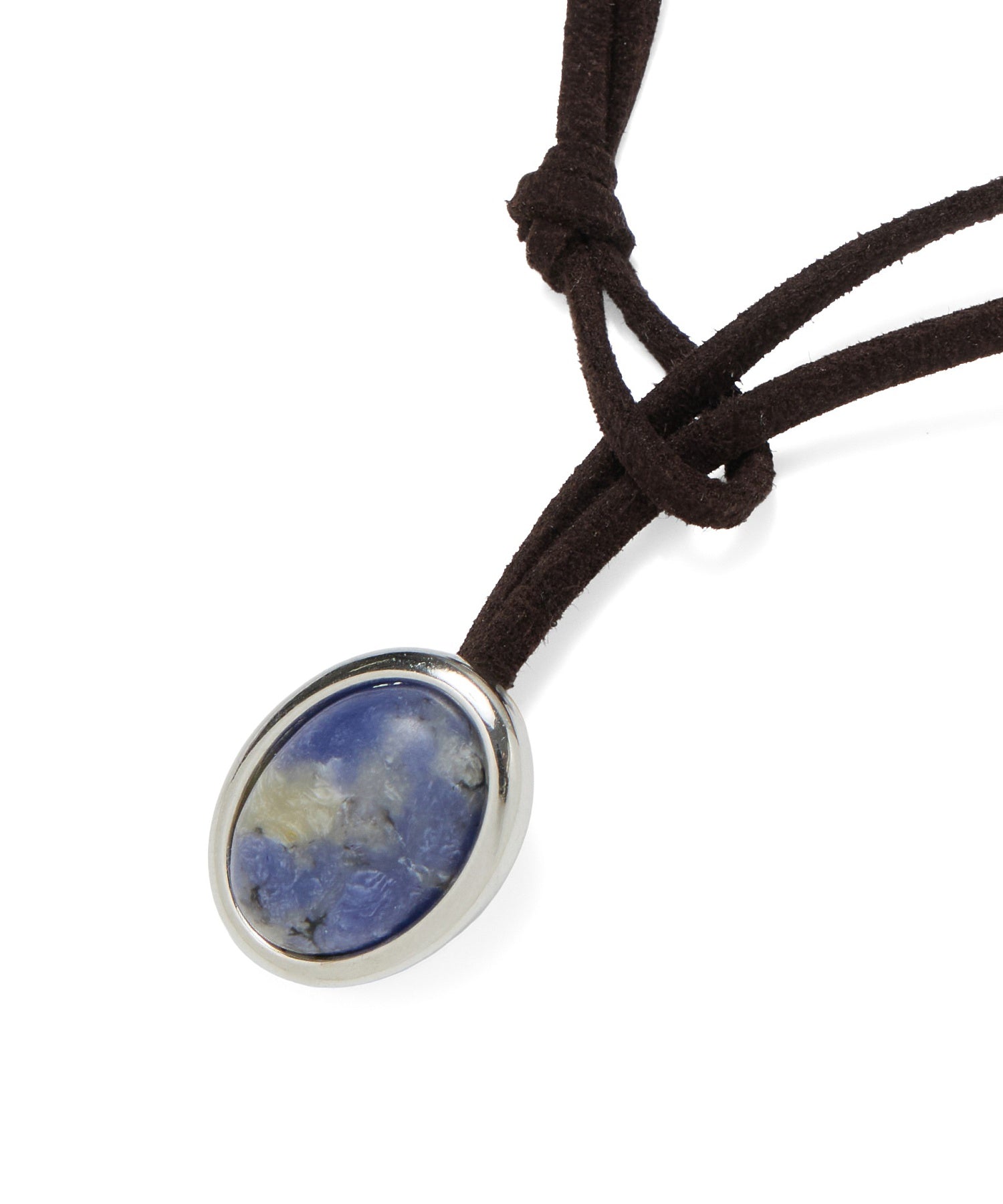 STONE LEATHER CODE NECKLACE