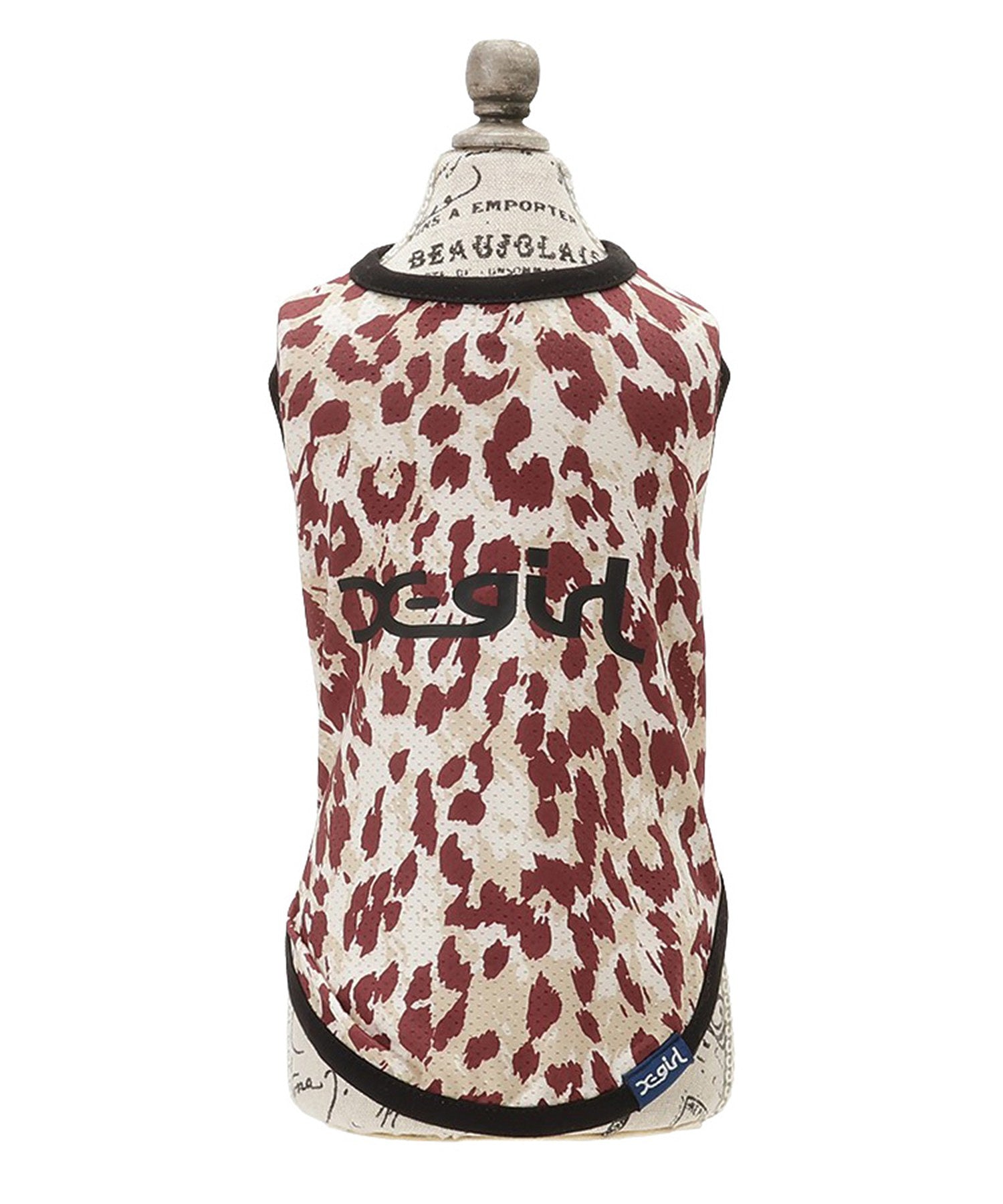 【X-girl DOGWEAR】レオパード柄メッシュタンク