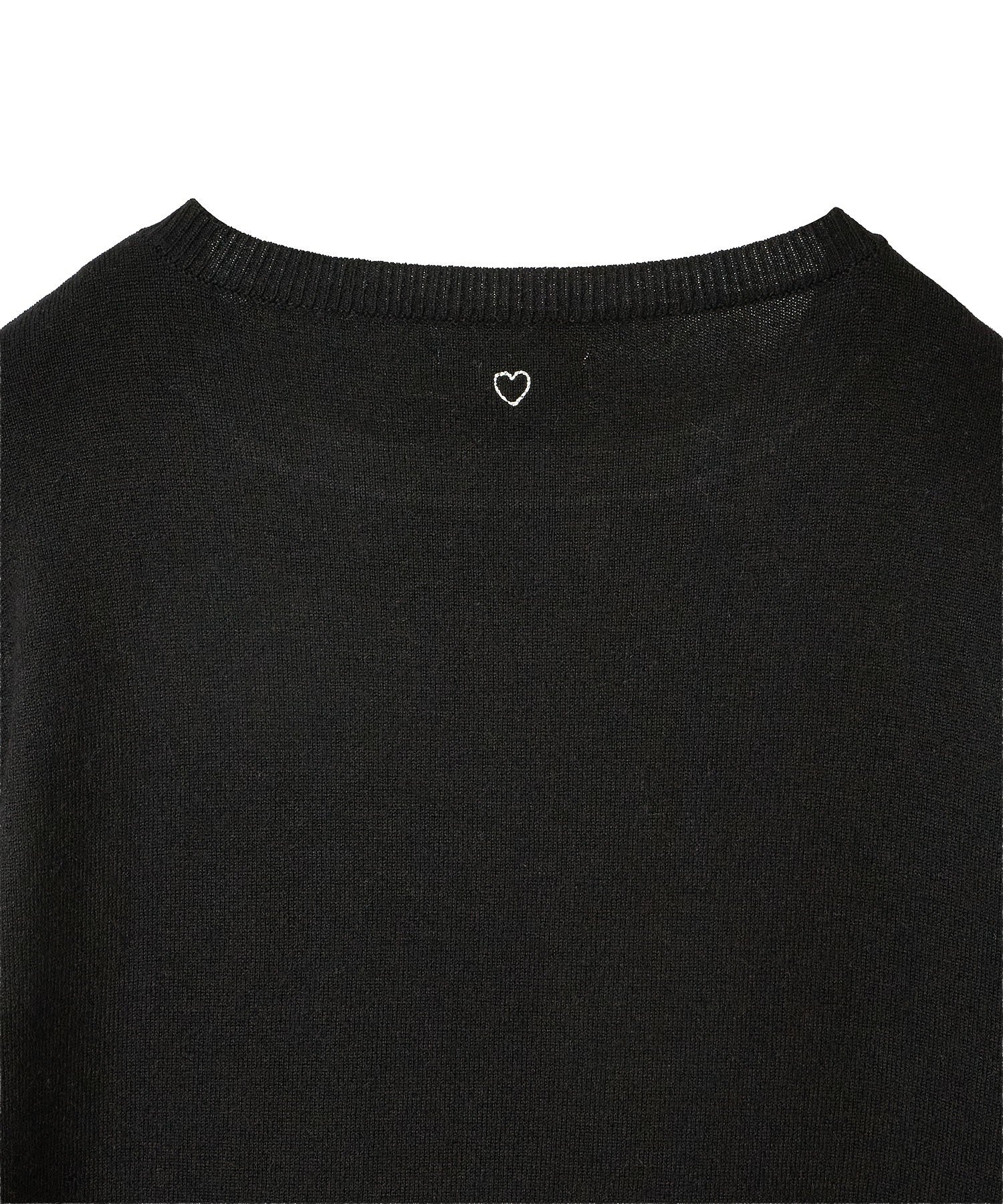 BASICKS/DAMAGED LAYER KNIT TOP