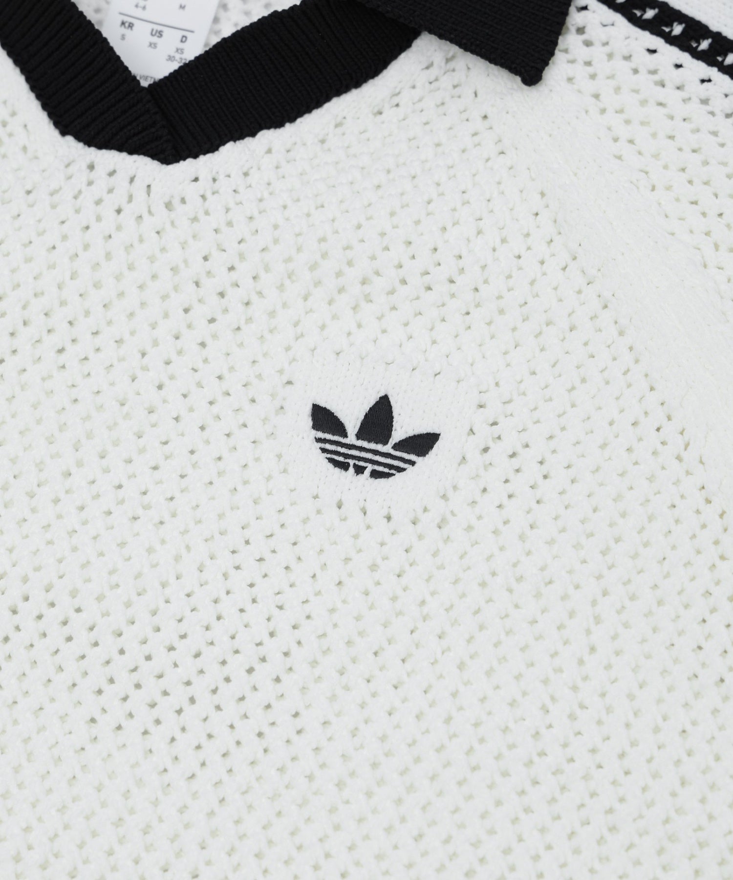 adidas/アディダス/W KNITTED CROCHET POLO CX746