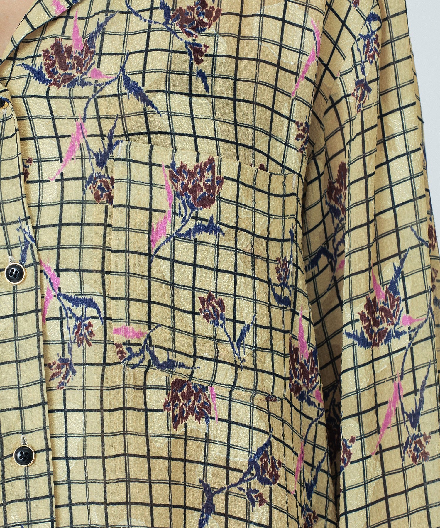 CREOLME/FLOWER PRINT SHIRT