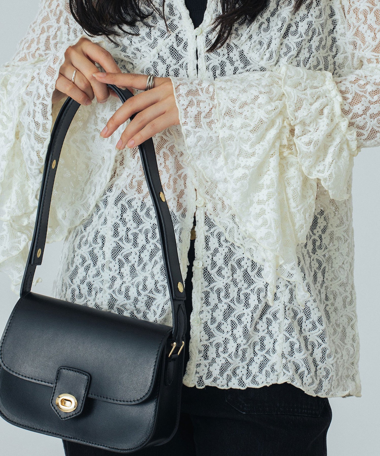 MILLELA FIRENZE/SMOOTH LEATHER SHOULDER BAG