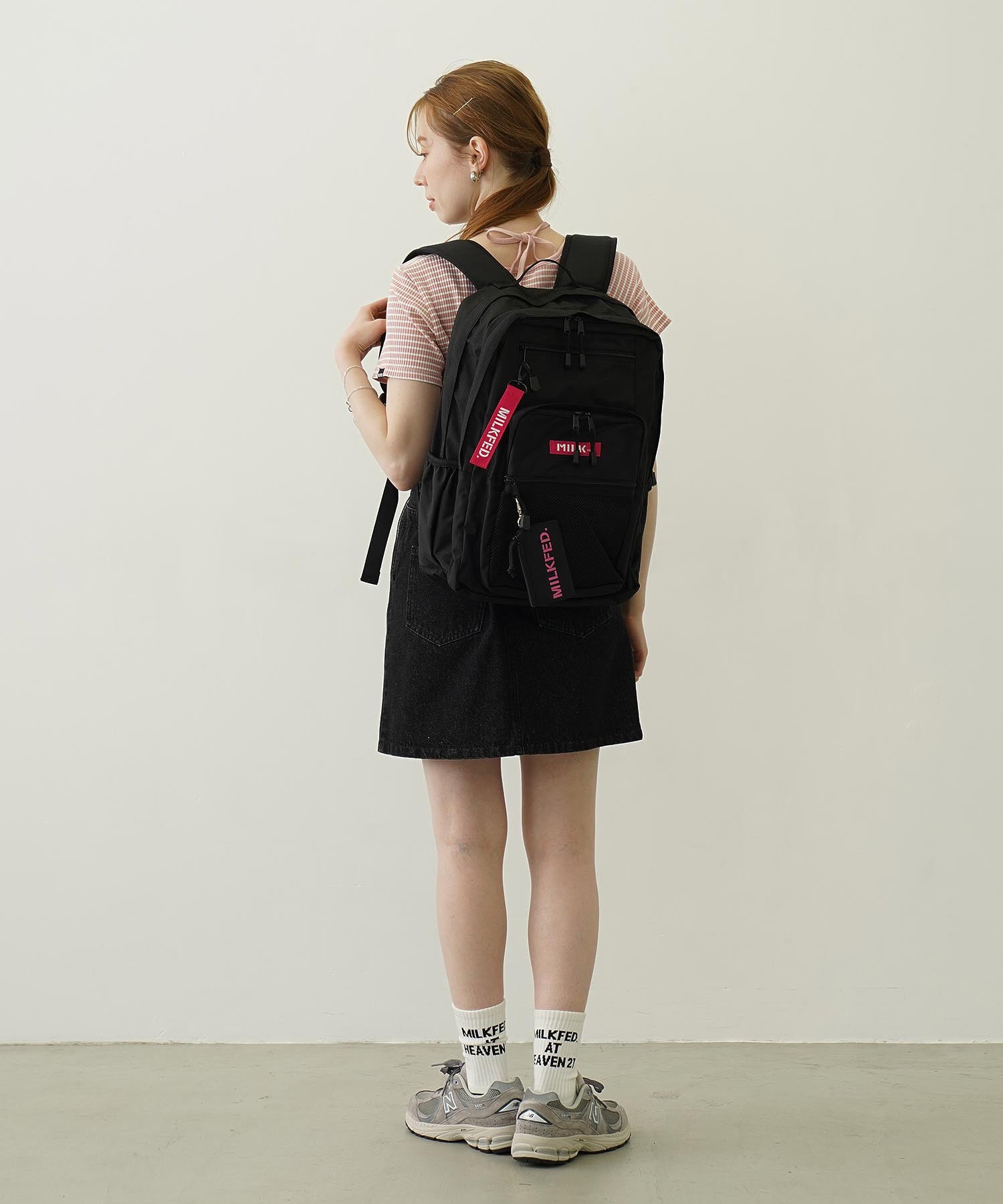 【定番】W ZIP BACKPACK MILKFED.