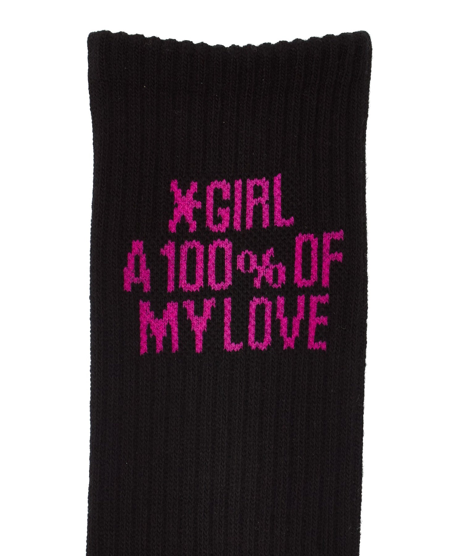 HEAVY BLOCK LOGO RIBBED SOCKS