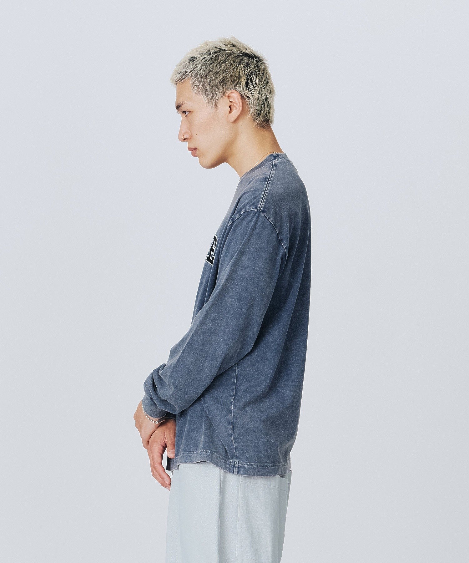 OVERDYED COLLEGE LOGO L/S TEE