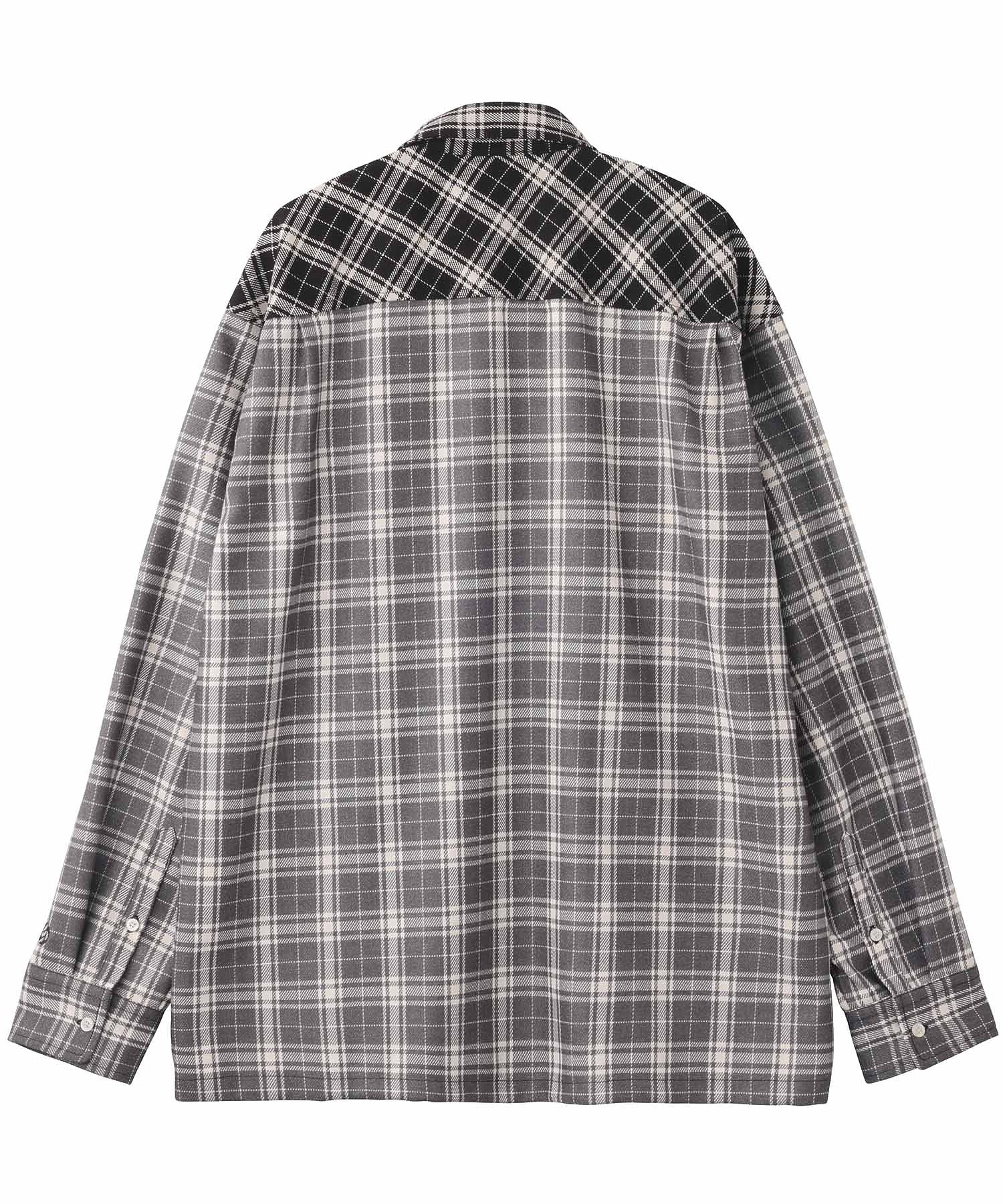 BICOLOR PLAID L/S SHIRT SILAS