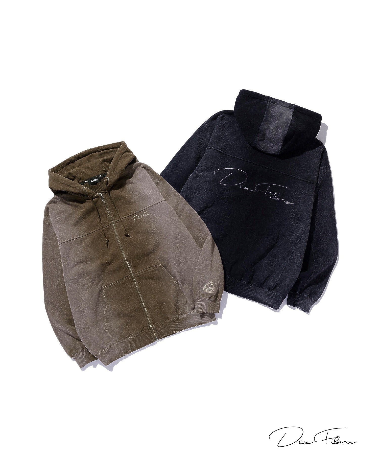 XLARGE×DexFilmz ZIP UP HOODED SWEATSHIRT
