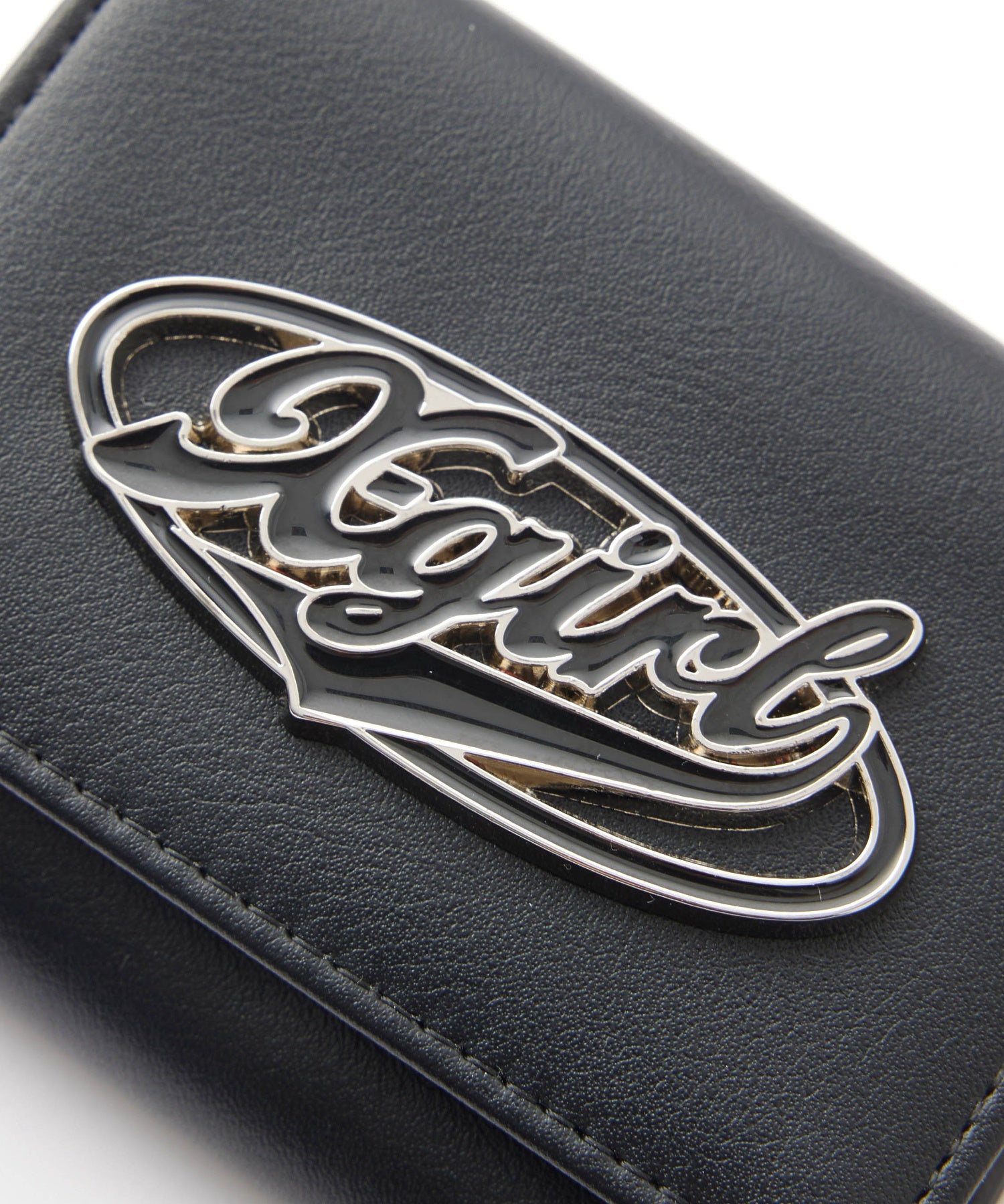 COLOR OVAL LOGO BUCKLE MINI WALLET