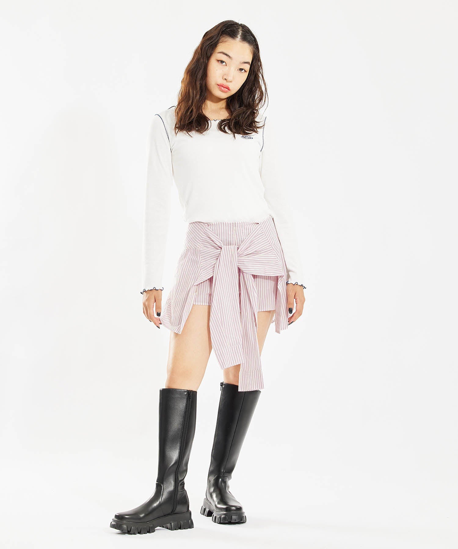 model:富樫かなえ H:161cm 着用サイズ:M