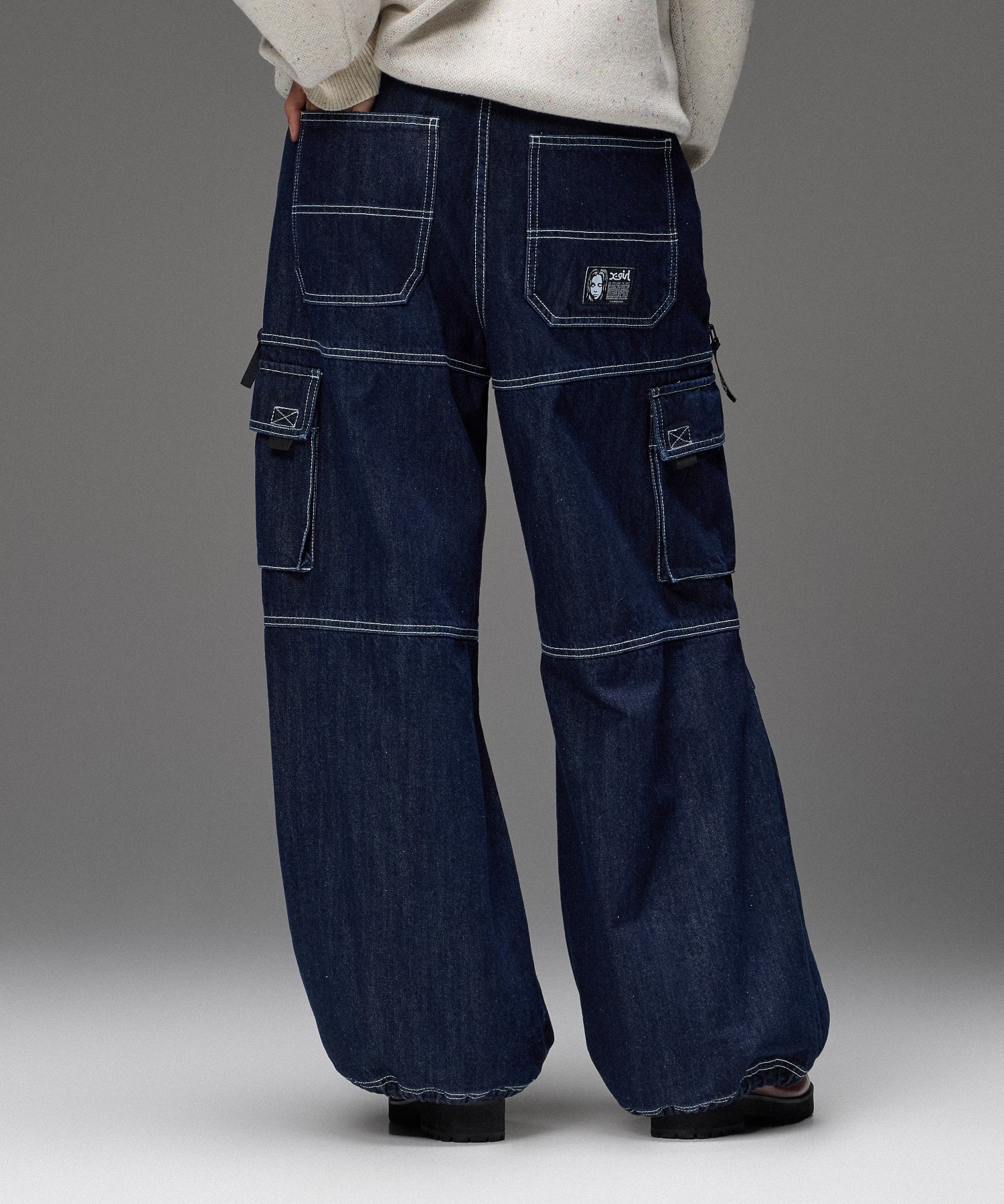 BICOLOR STITCH EASY CARGO PANTS