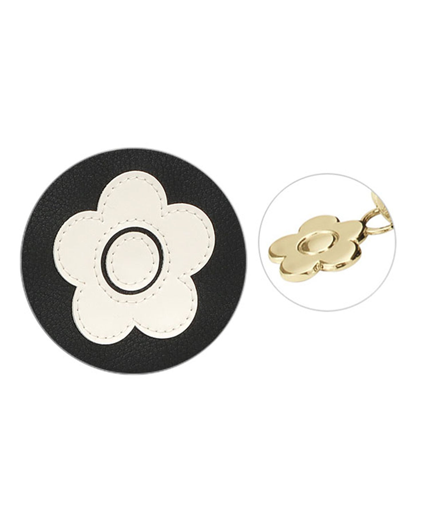 MARY QUANT/ENAMEL DAISY ROUND POUCH