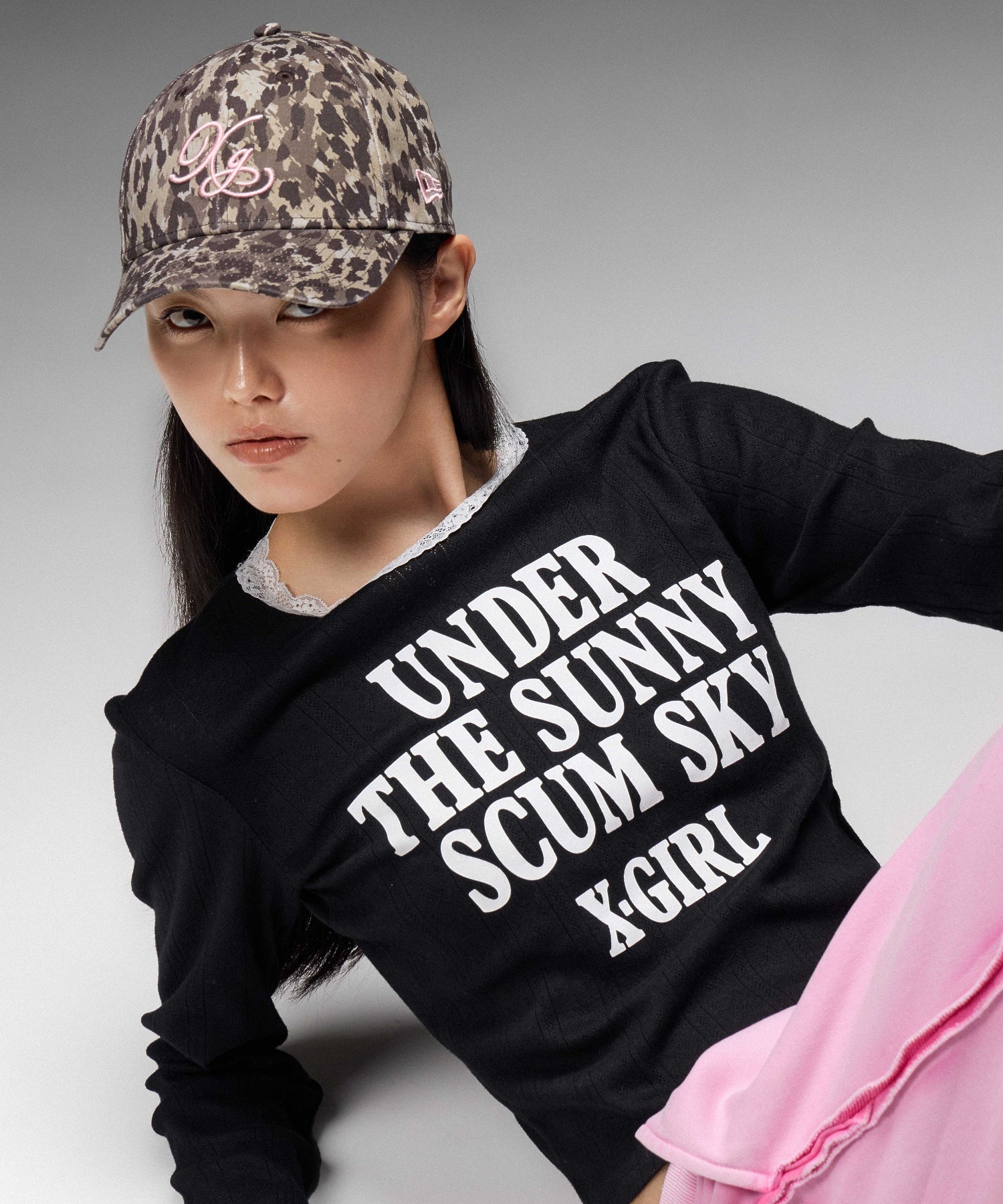 X-girl x NEW ERA R 9FORTY TM EMBROIDERED XG LOGO CAP