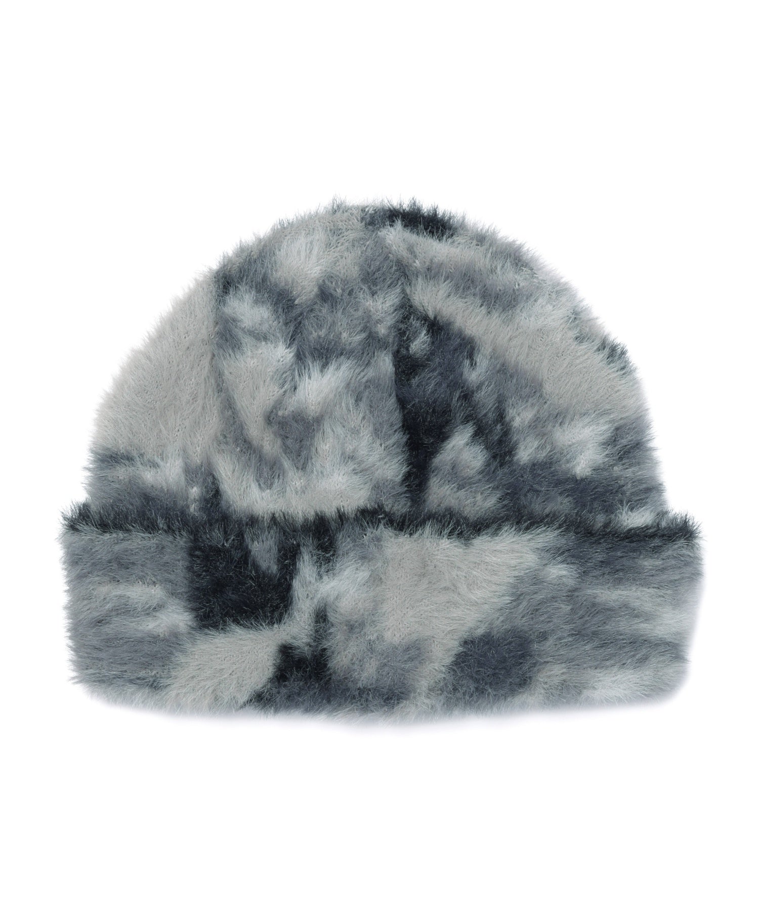 FAUX MOHAIR CUFF BEANIE