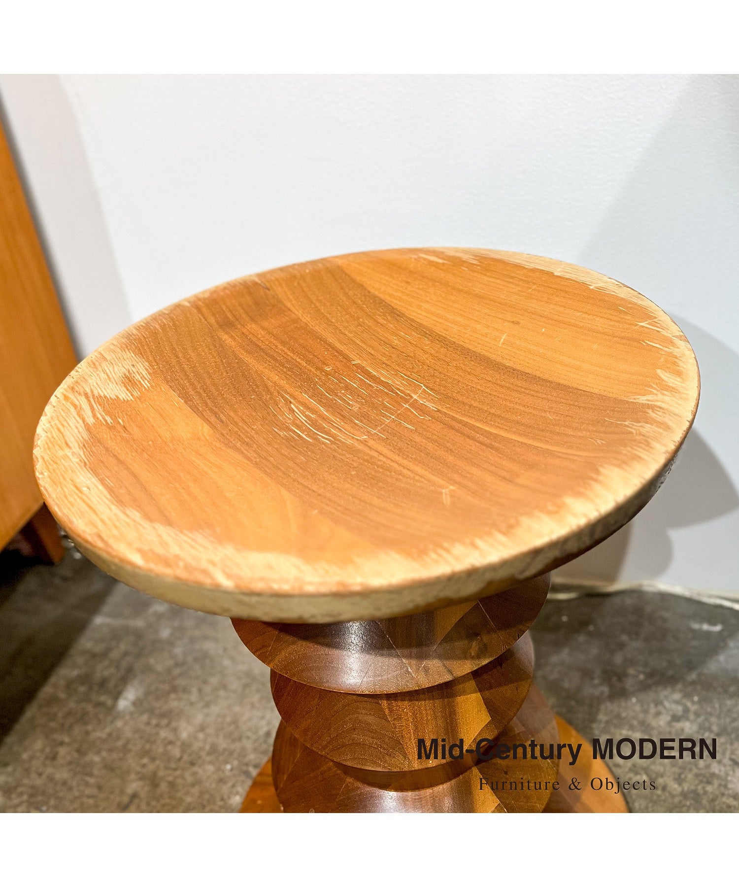 Eames Time Life Walnut Stool 0413 / Used