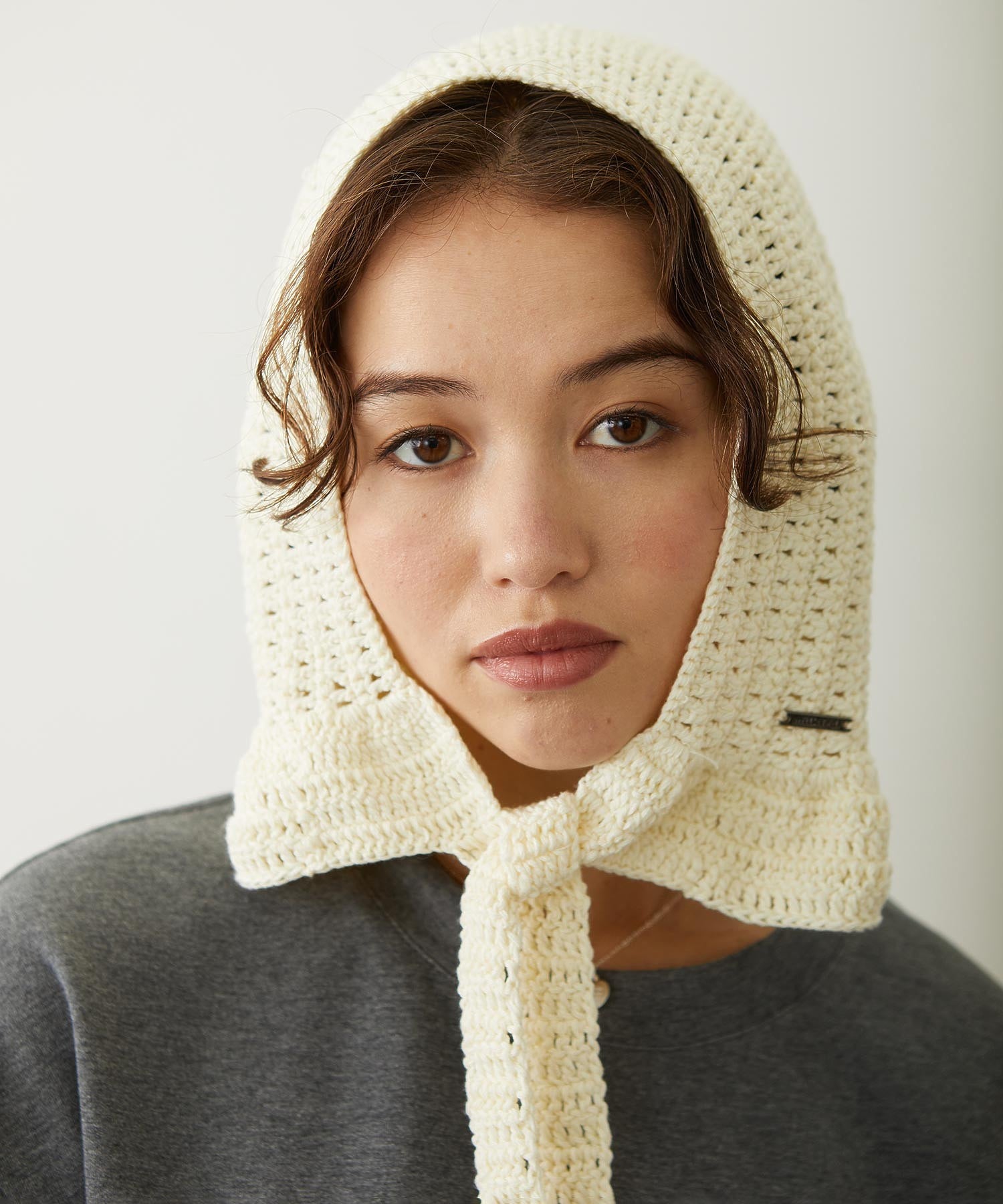FRILL KNIT BONNET