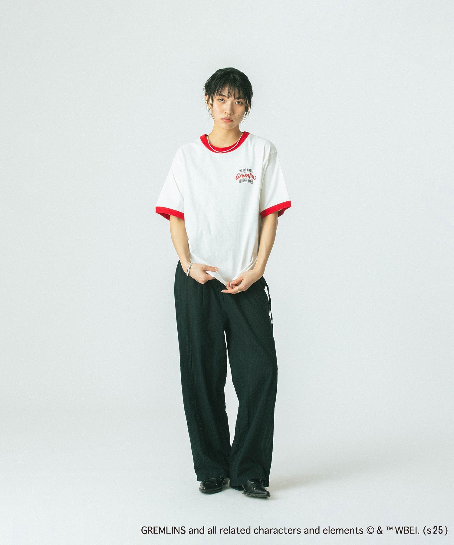 【WEB・一部店舗限定/ROSE BUD LIMITED】GREMLINS RINGER S/S TEE
