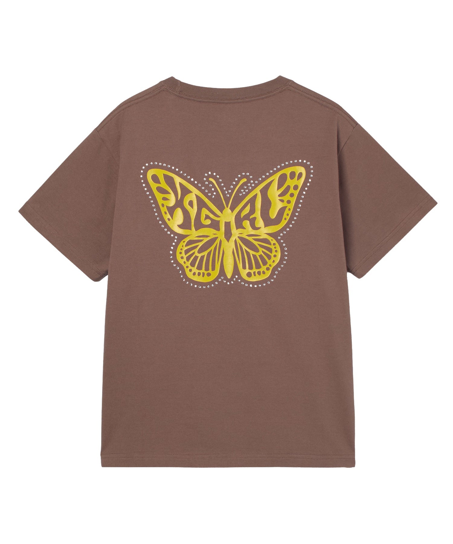 RHINESTONE AND BUTTERFLY LOGO S/S TEE