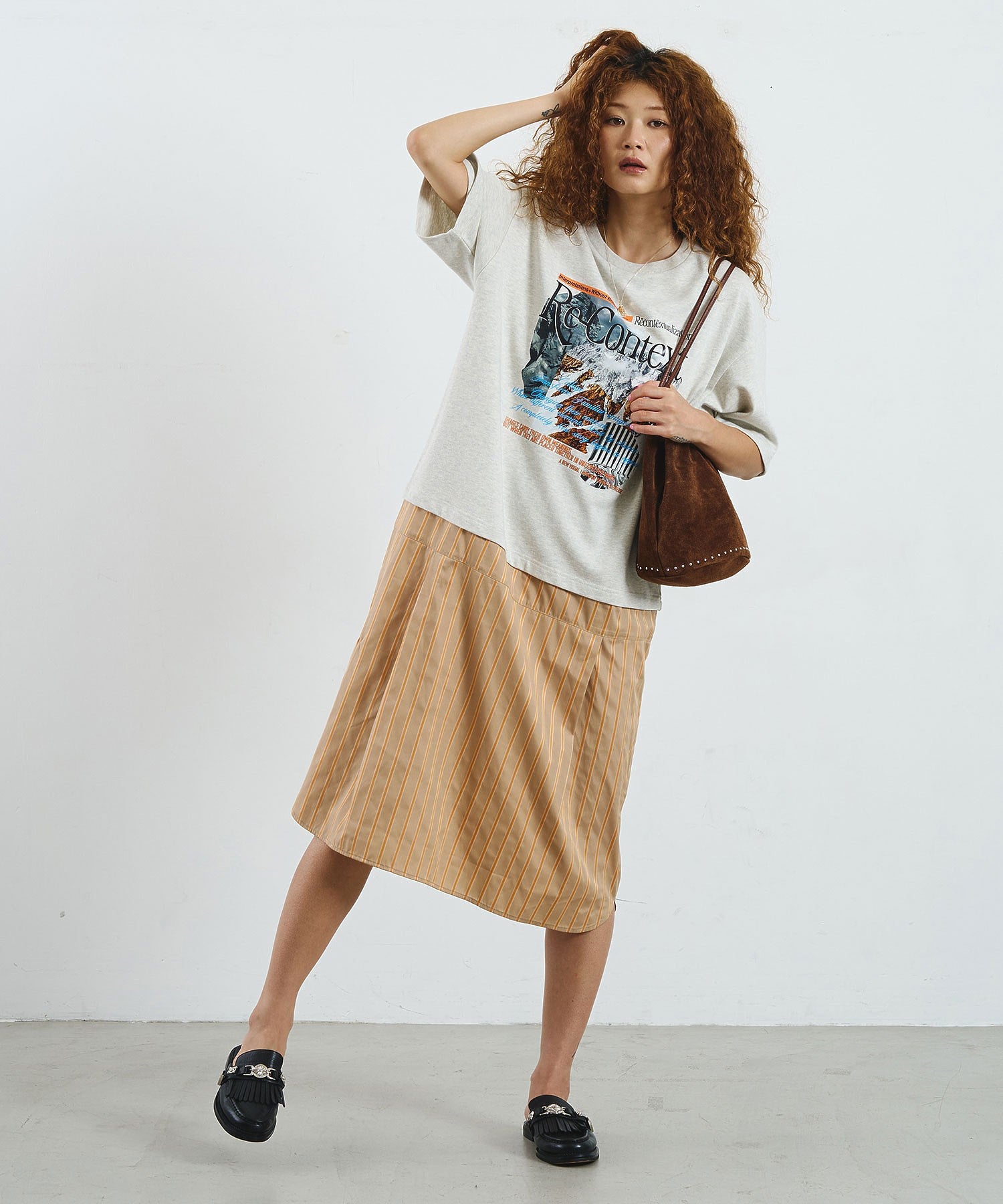 MILLELA FIRENZE/STUDS DRAWSTRING BAG
