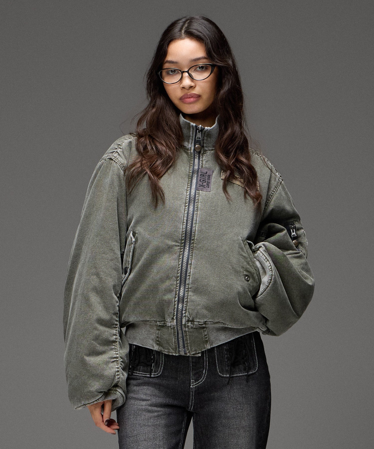 REVERSIBLE FADED MA-1 JACKET