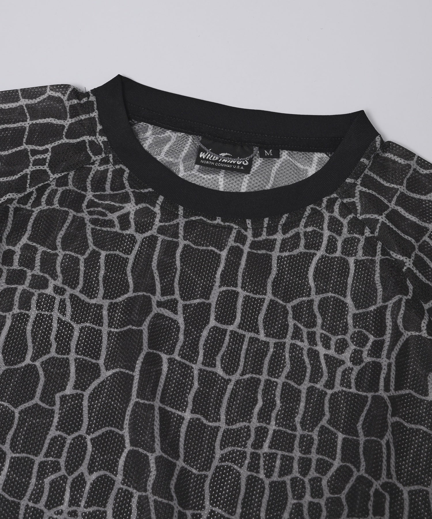 WILDTHINGS/ワイルドシングス/PRINT MESH L/S TEE WT26048SN