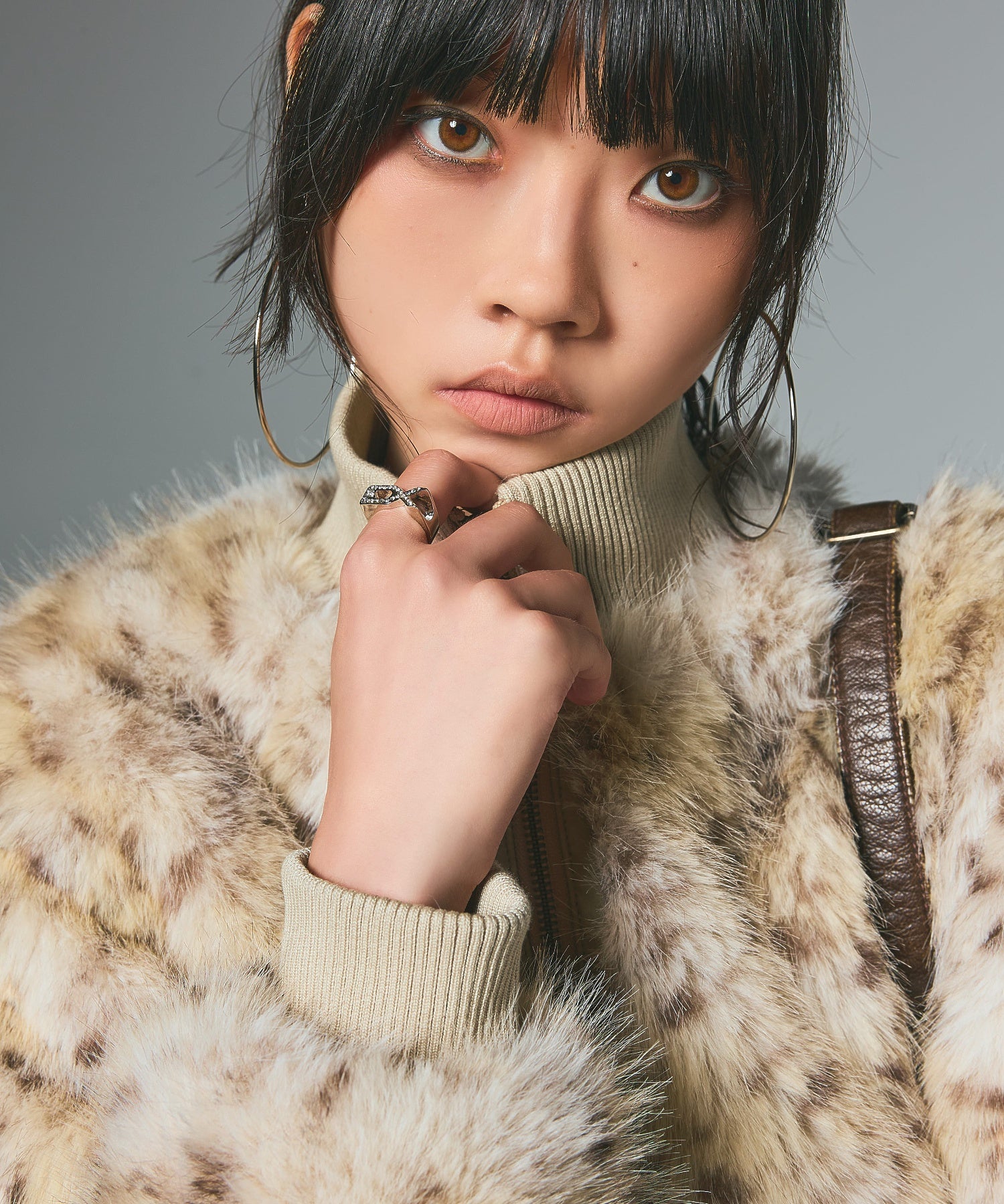FAUX FUR COMPACT JACKET