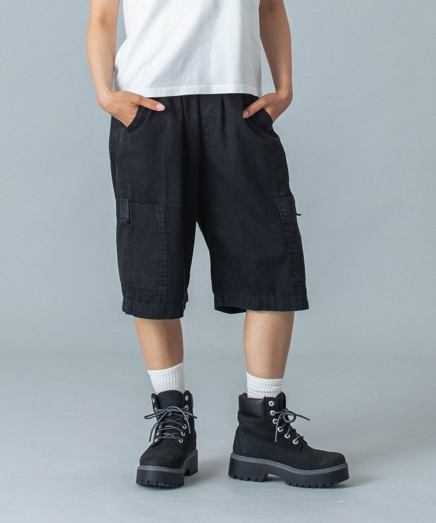FADED FACE EASY HALF PANTS