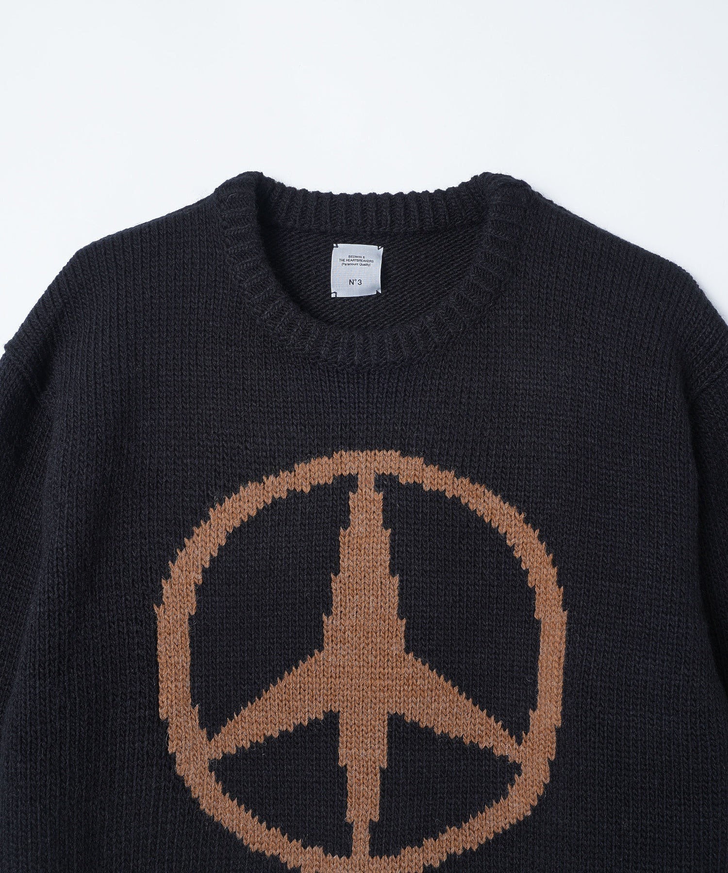 BEDWIN/ベドウィン/L/S C-NECK JACQUARD SWEATER DOYLE/23AB3184