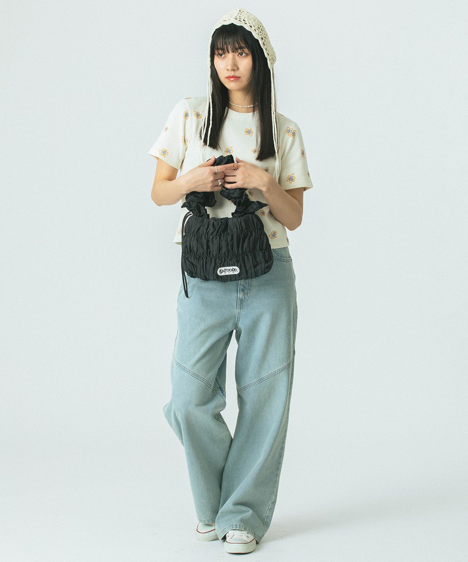 OUTDOOR PRODUCTS/STRIPE FRILL SHOULDER