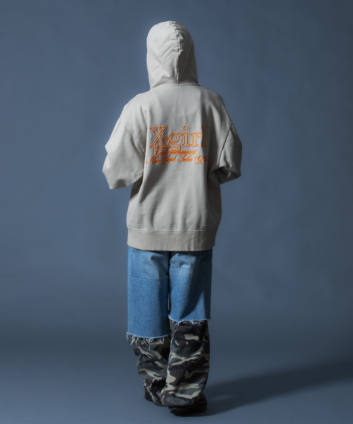 FADED CAMO LAYERED PANTS