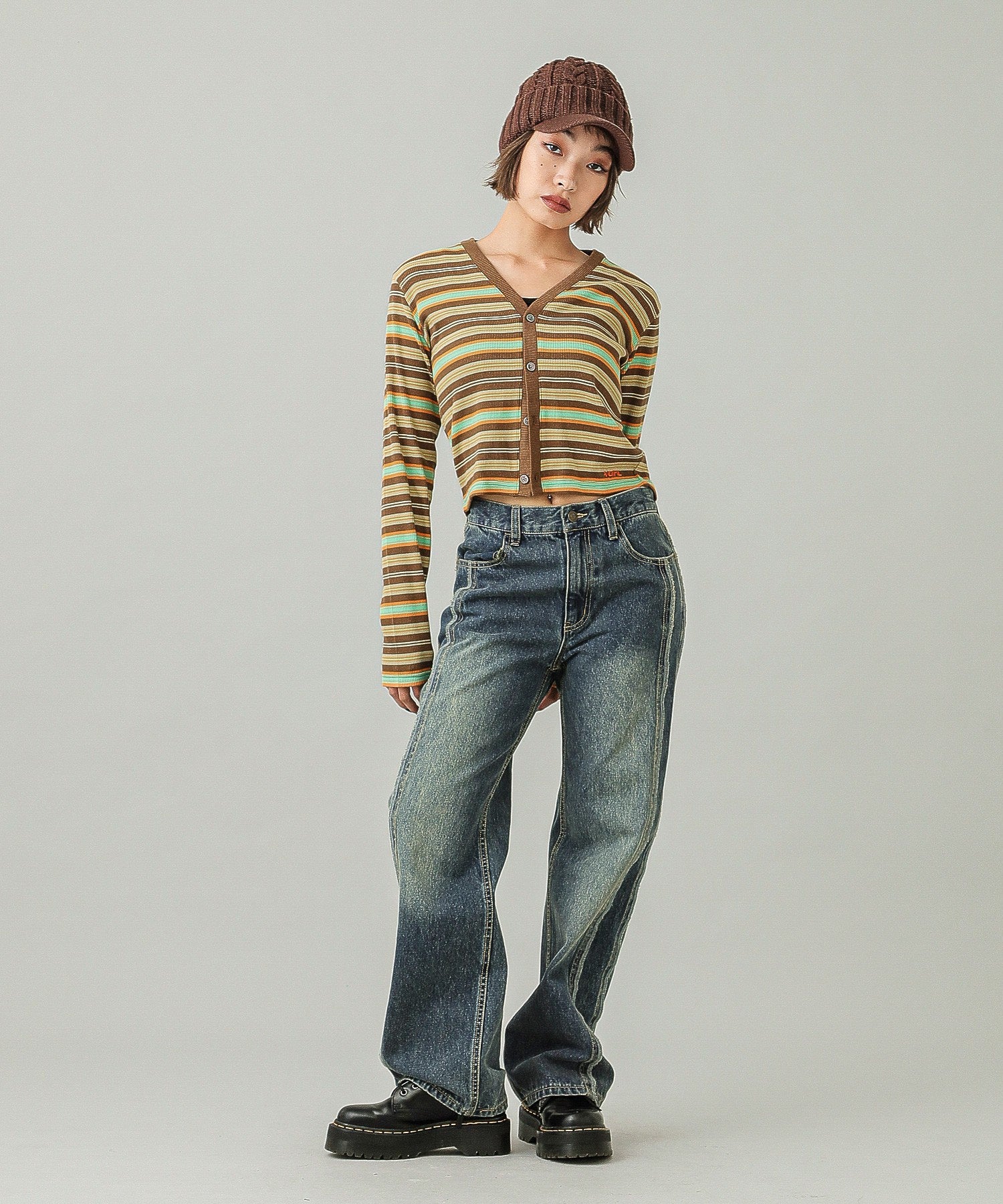 SIDE STRIPE DENIM PANTS