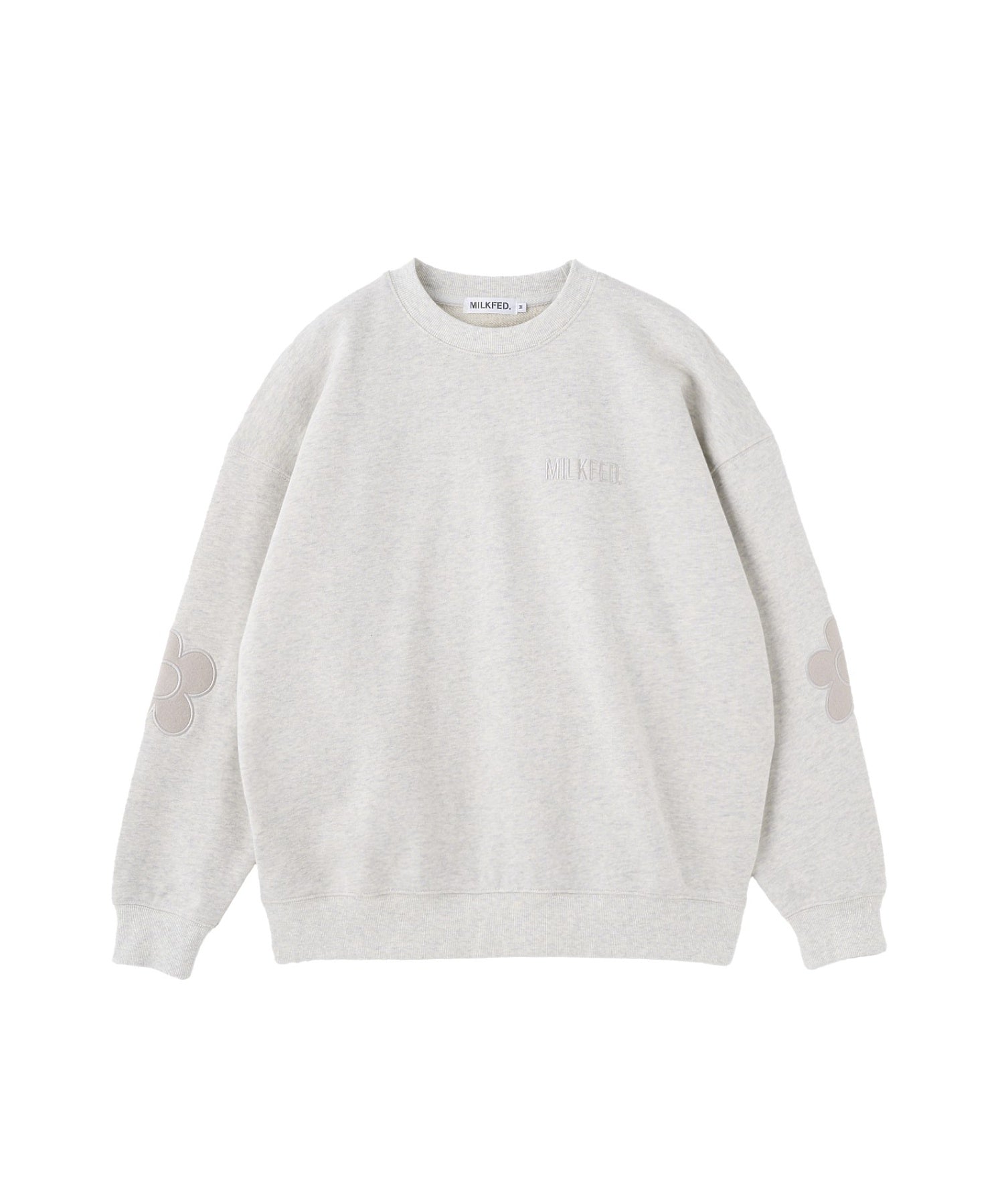 FLOWER ELBOW PATCH SWEAT TOP