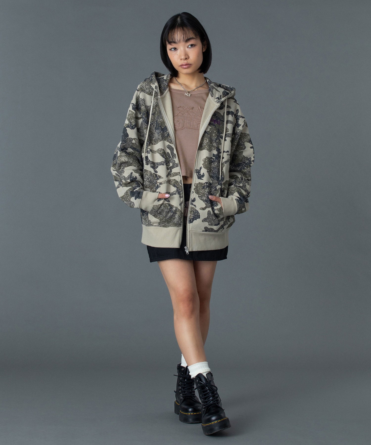 FLAP POCKET MINI SKIRT