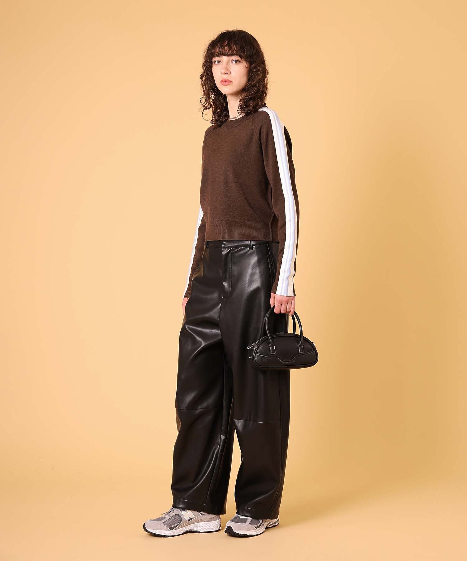 レザーカーブパンツ