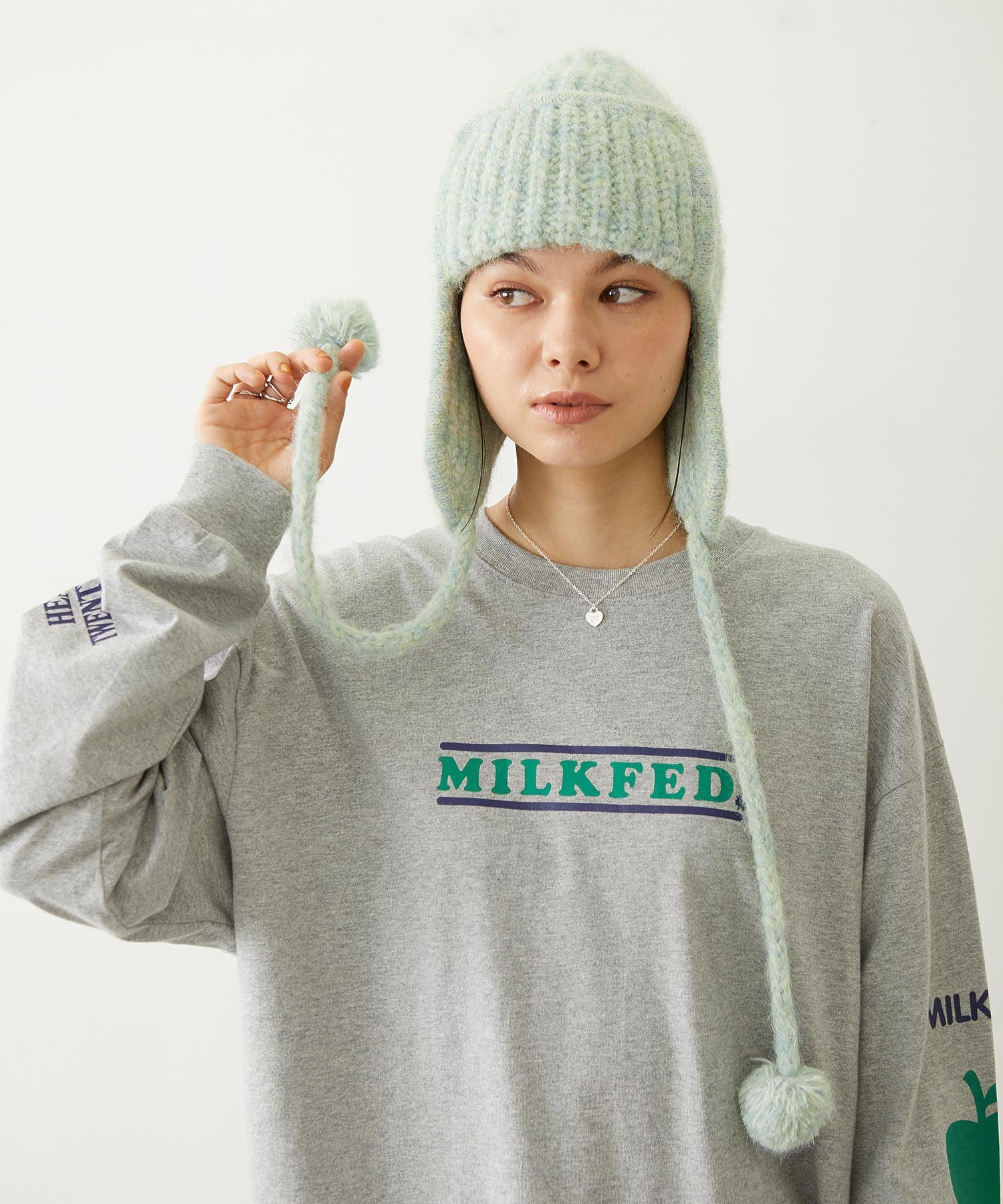EAR FLAP KNIT CAP
