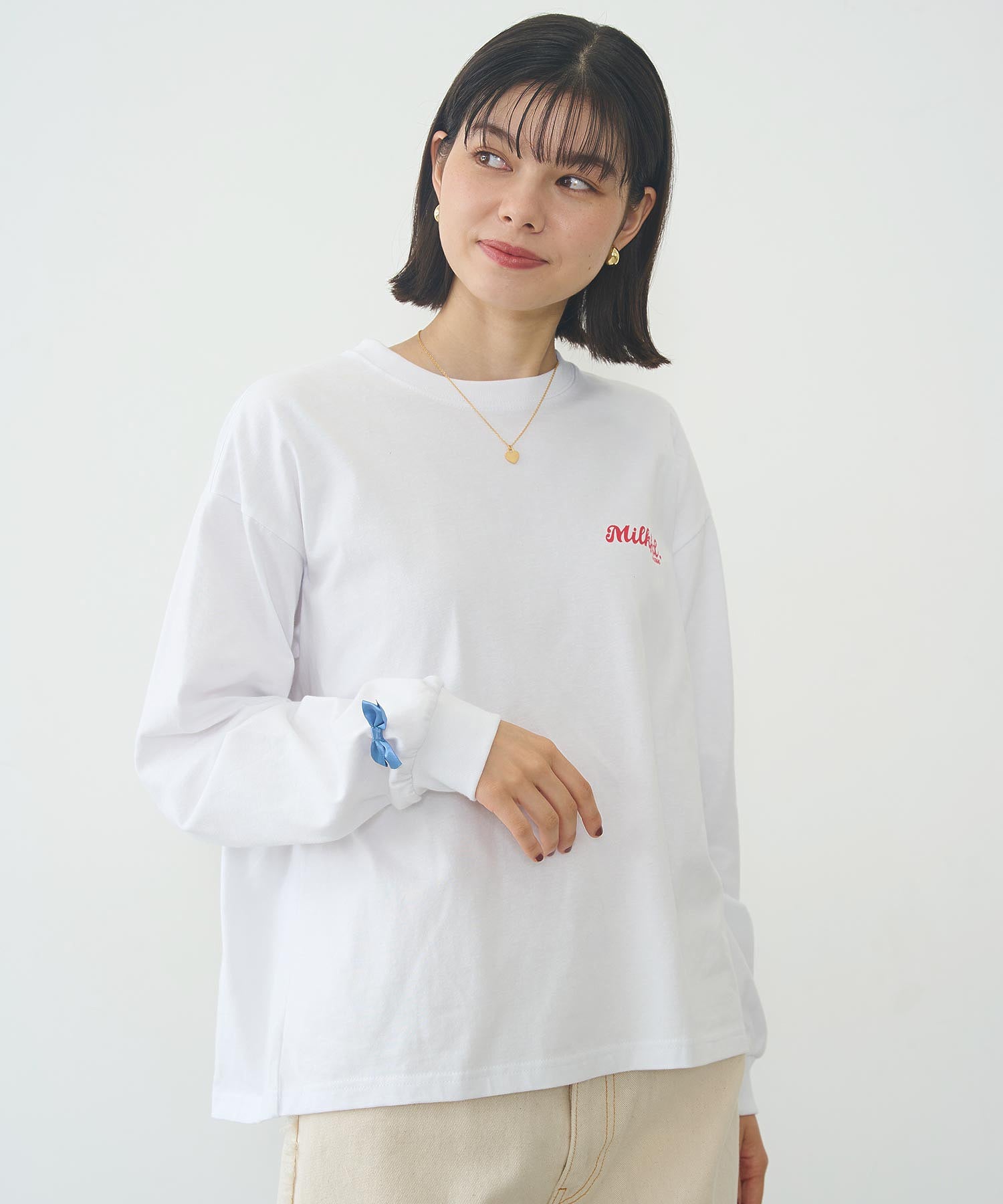 RIBBON WIDE L/S TEE