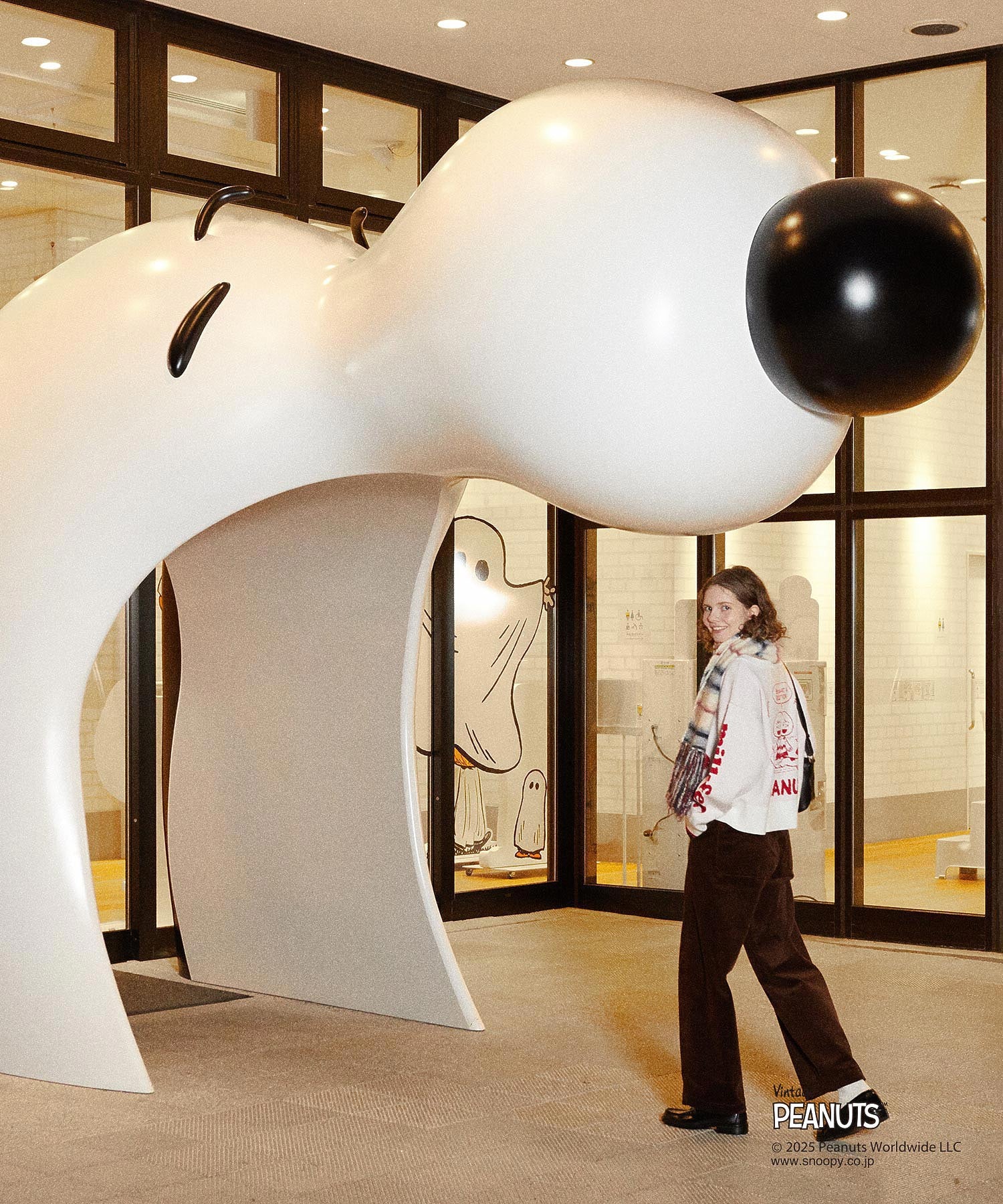 MILKFED. × PEANUTS KNIT CARDIGAN