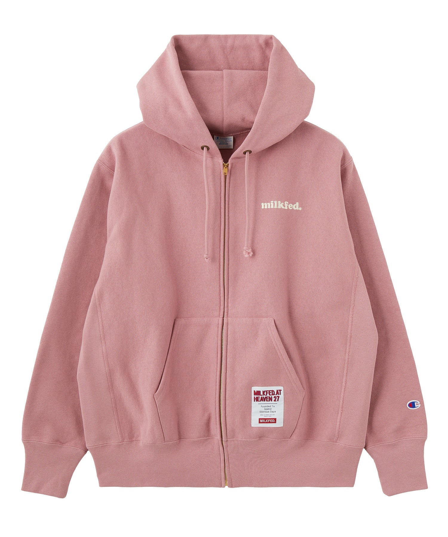 MILKFED.×CHAMPION SWEAT ZIP HOODIE