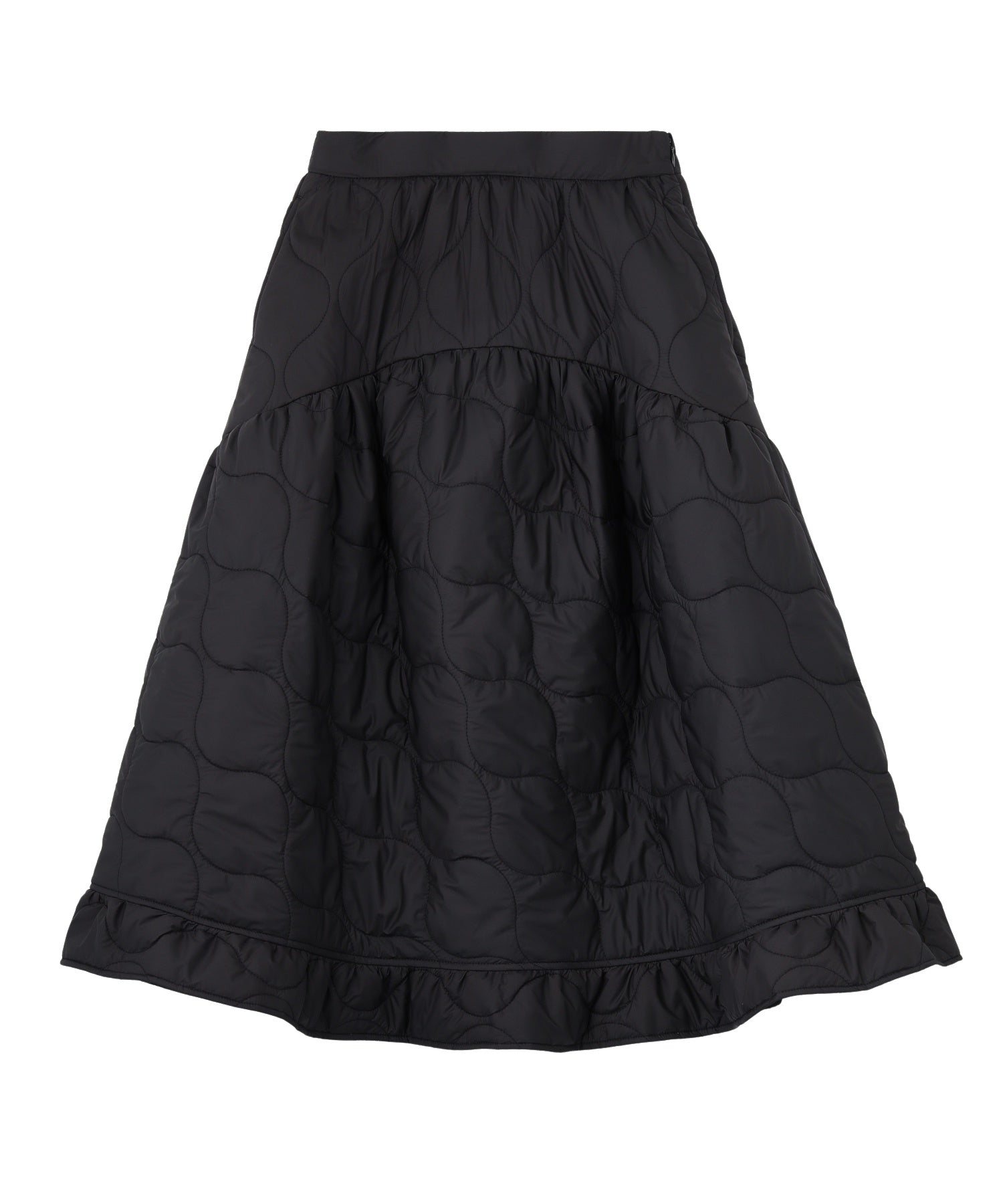 QUILTED FLARED SKIRT
