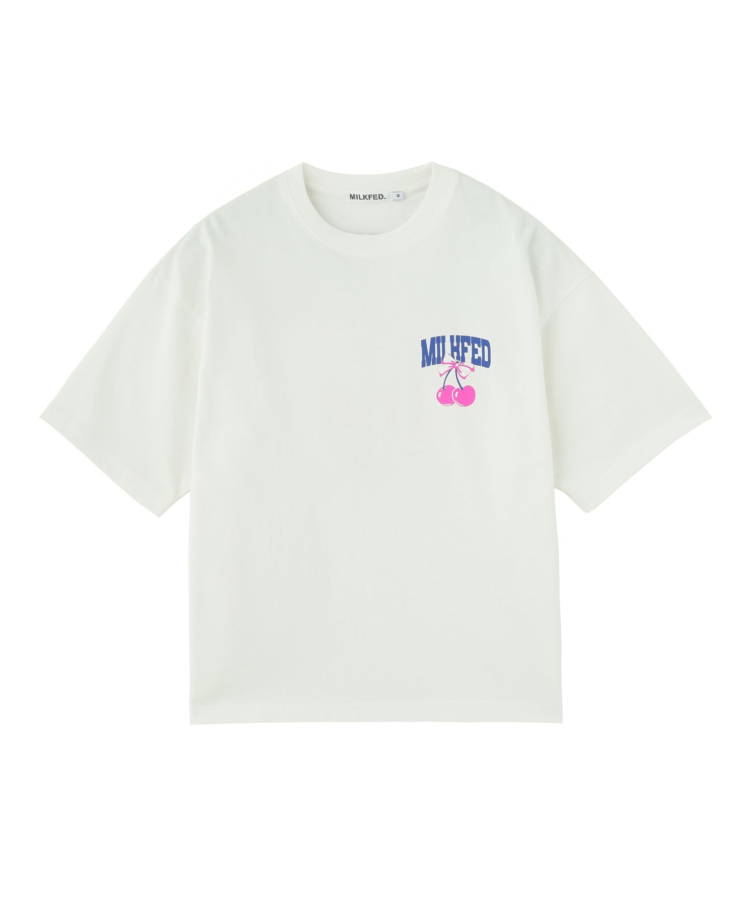 CHERRY AND RIBBON WIDE S/S TEE