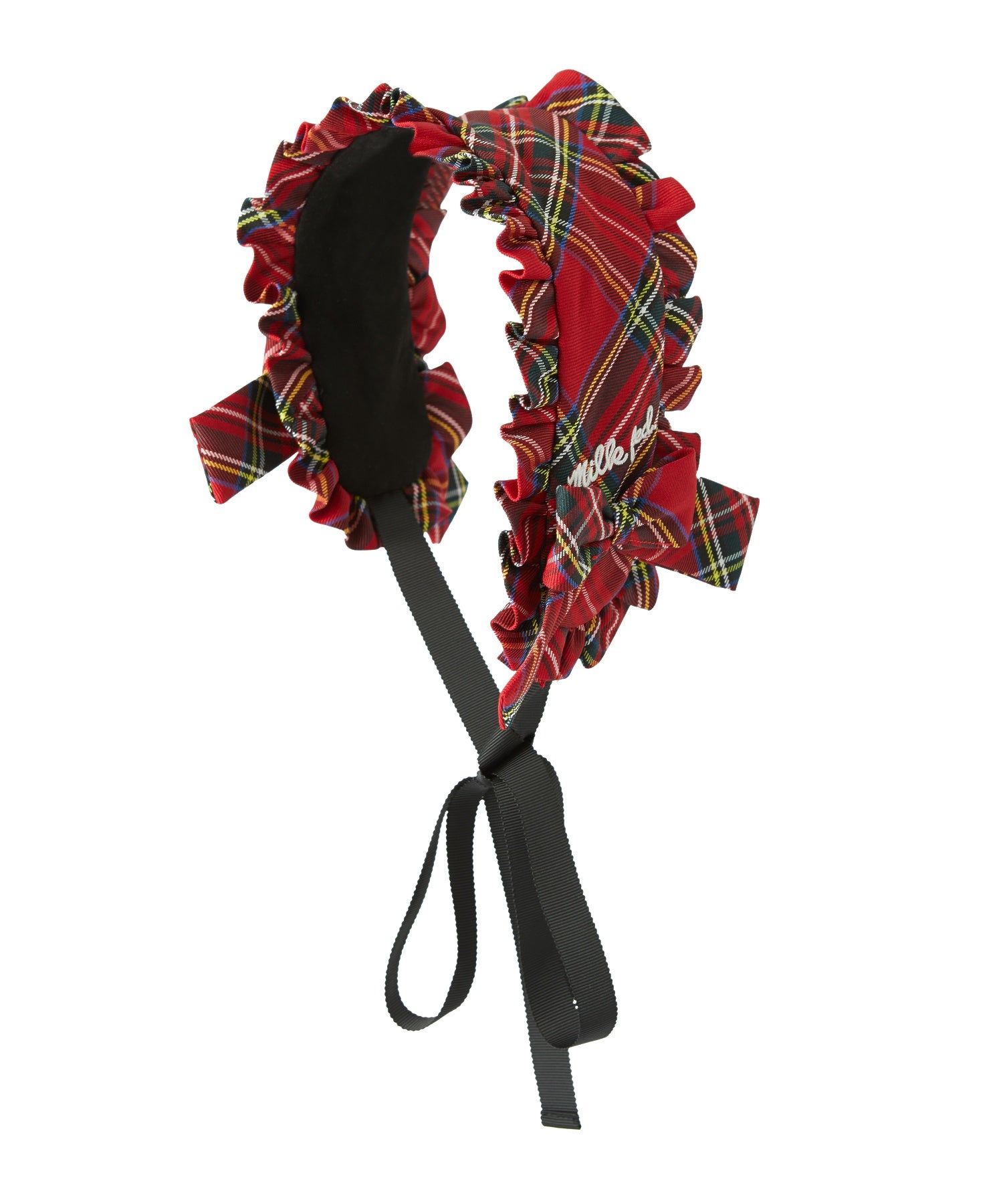 FRILLED TARTAN EARMUFFS