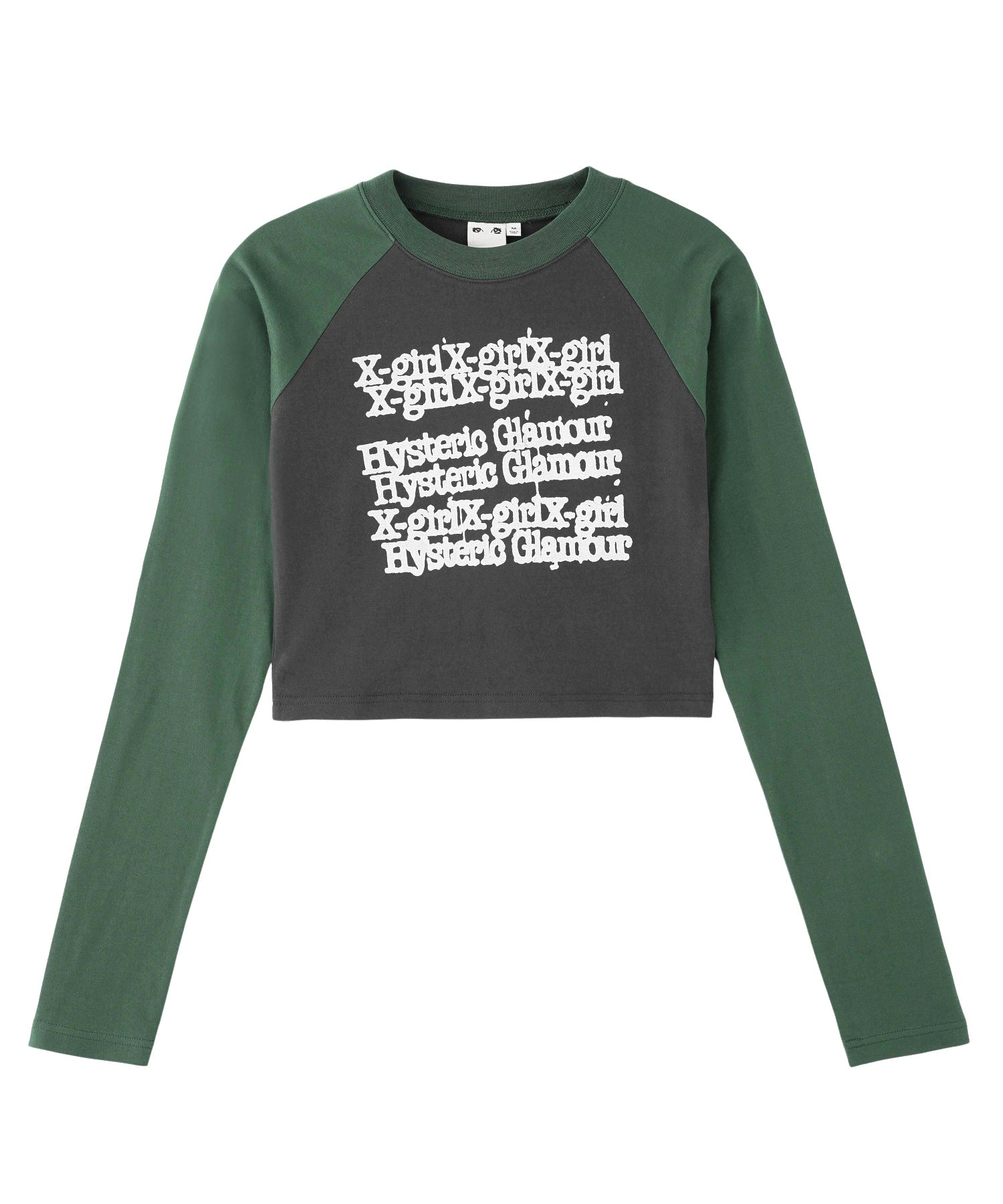 X-girl x HYSTERIC GLAMOUR L/S RAGLAN COMPACT TOP