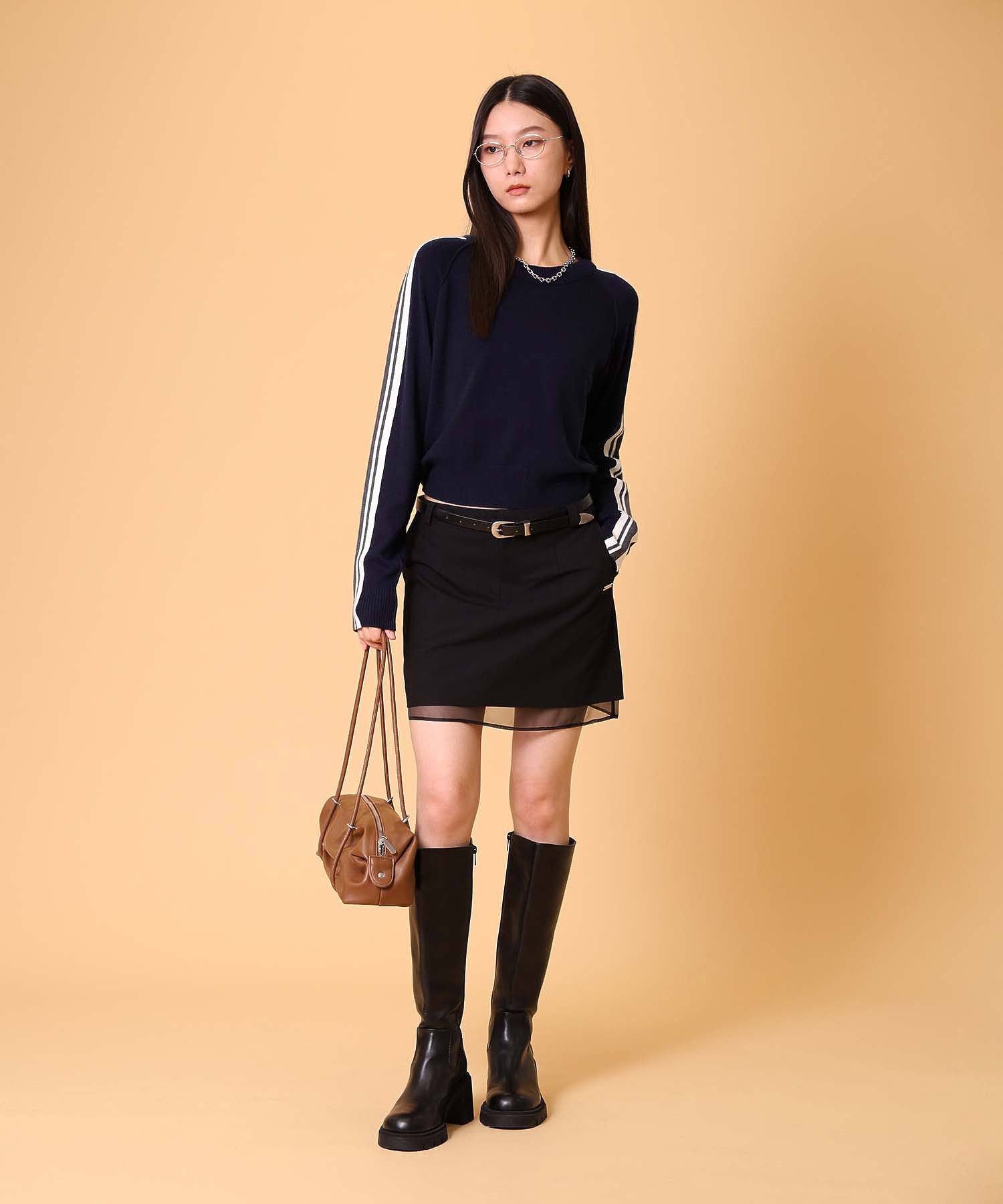 ラインニットプルオーバー